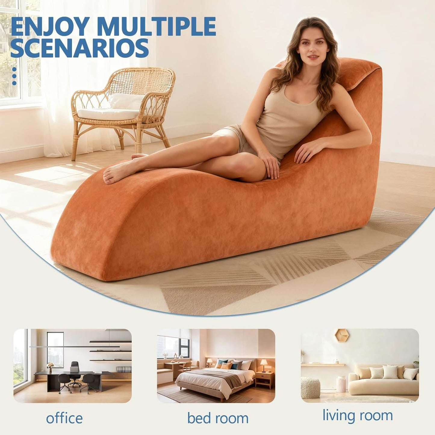 EmberSway Ergonomic Sex Chaise Lounge Chair
