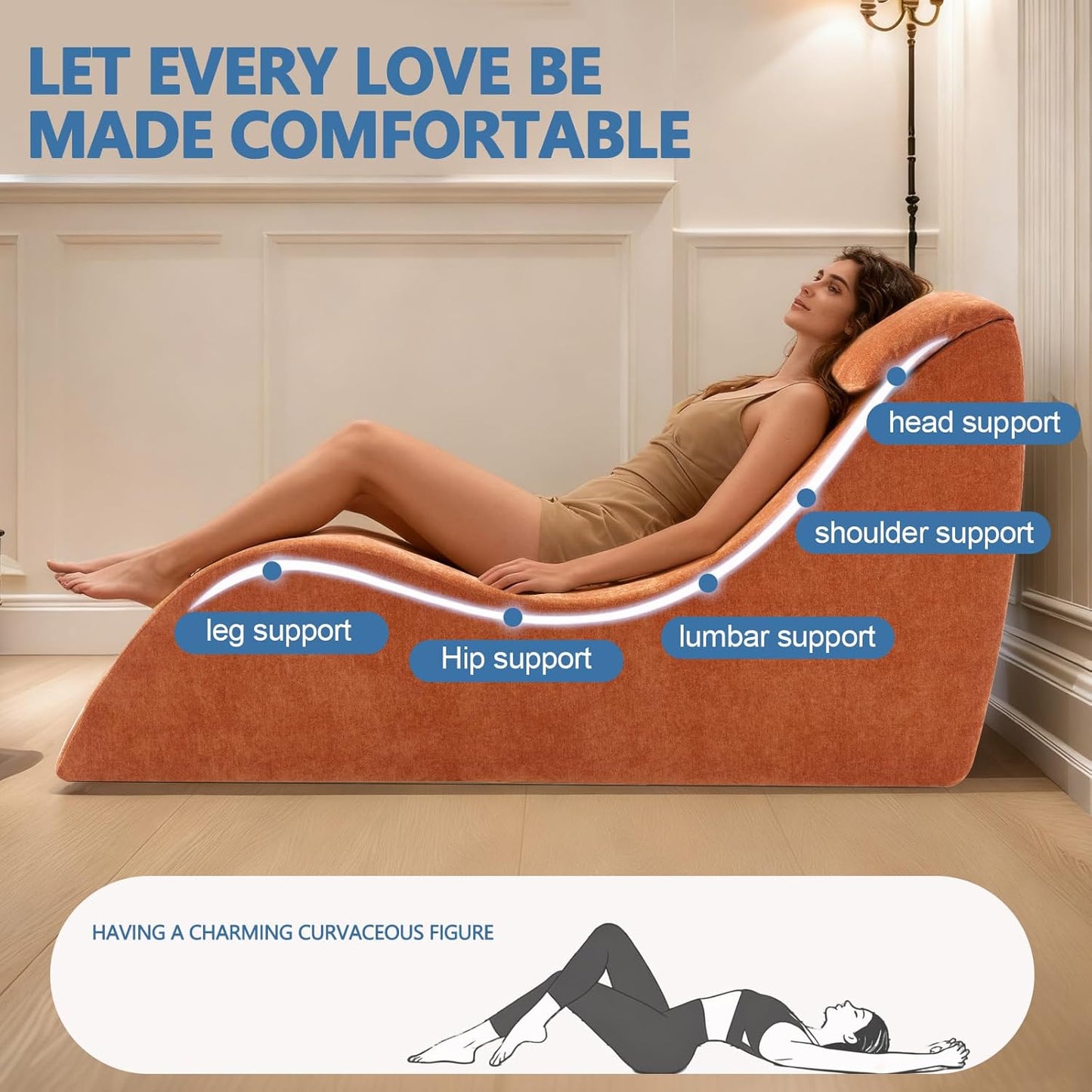 EmberSway Ergonomic Sex Chaise Lounge Chair