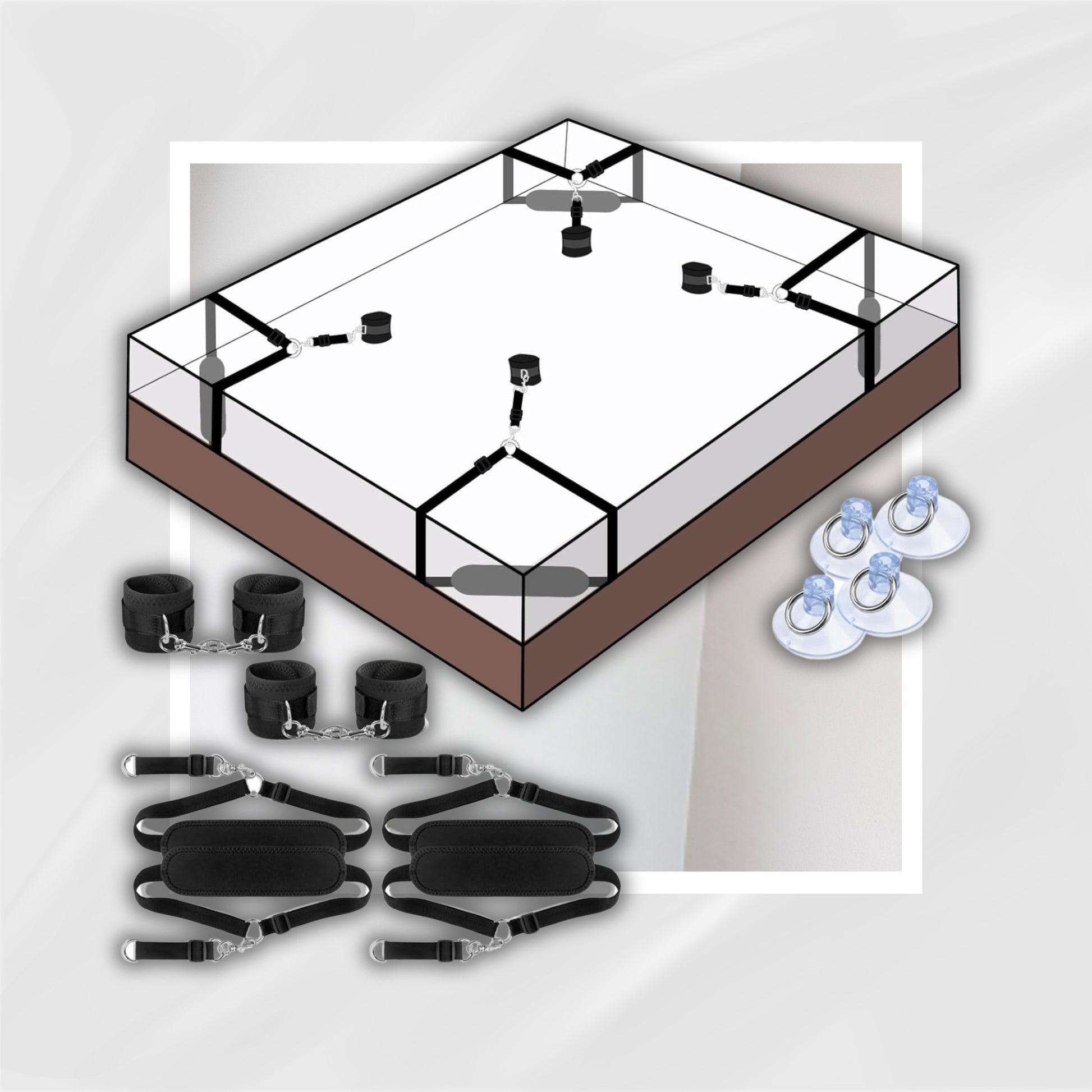 BedChamber BDSM Bed Restraints Kit
