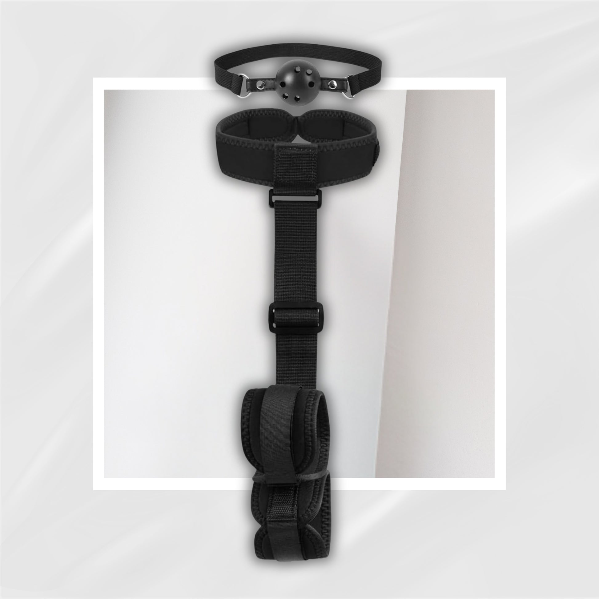 NoirSubmission Neck to Wrist & Gag BDSM Restraint Set