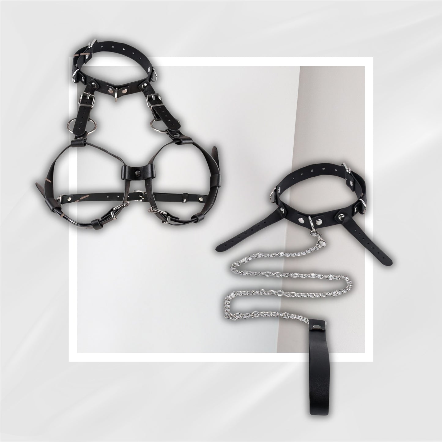 VelvetReign Chest Harness Bondage Set B–E Cup