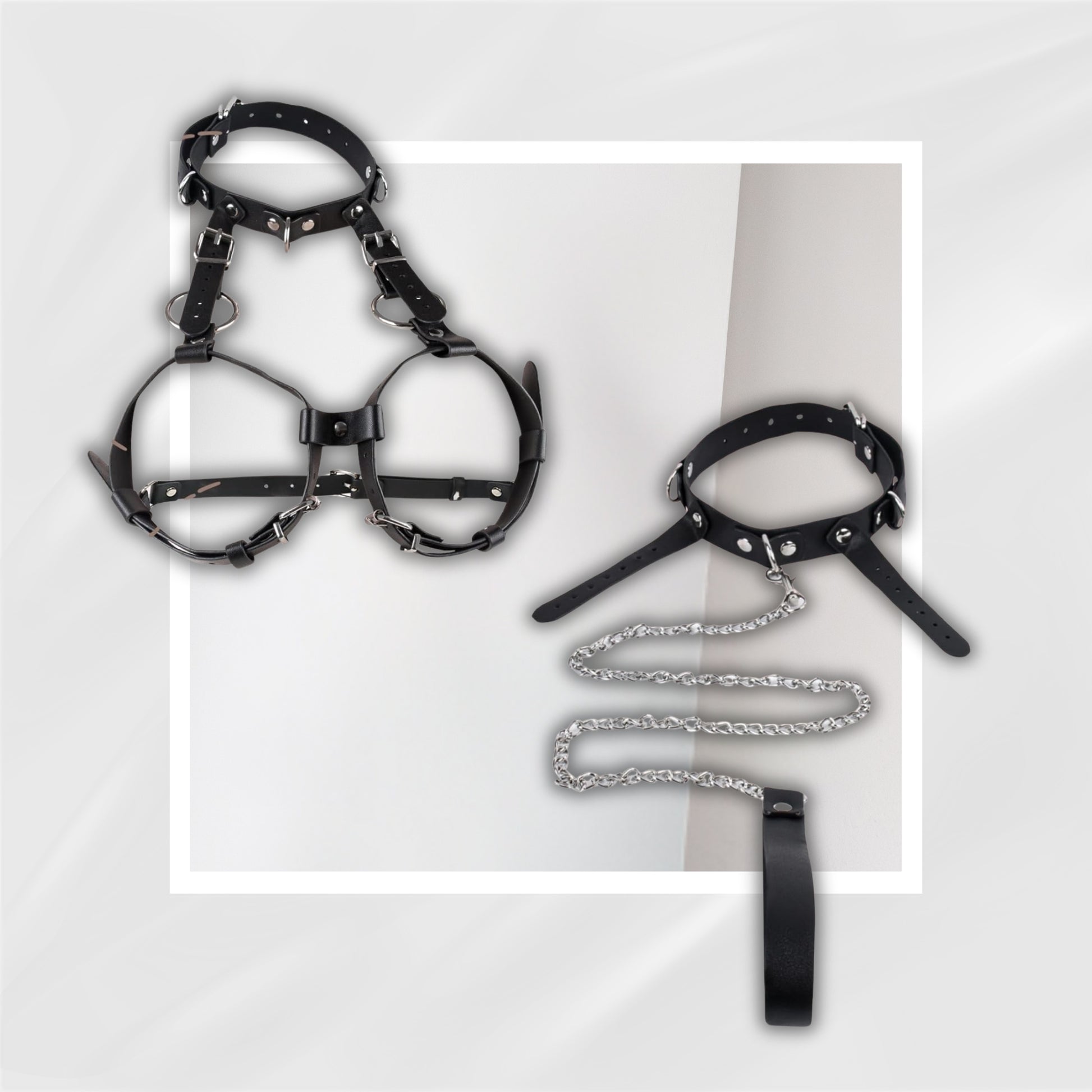 VelvetReign Chest Harness Bondage Set B–E Cup