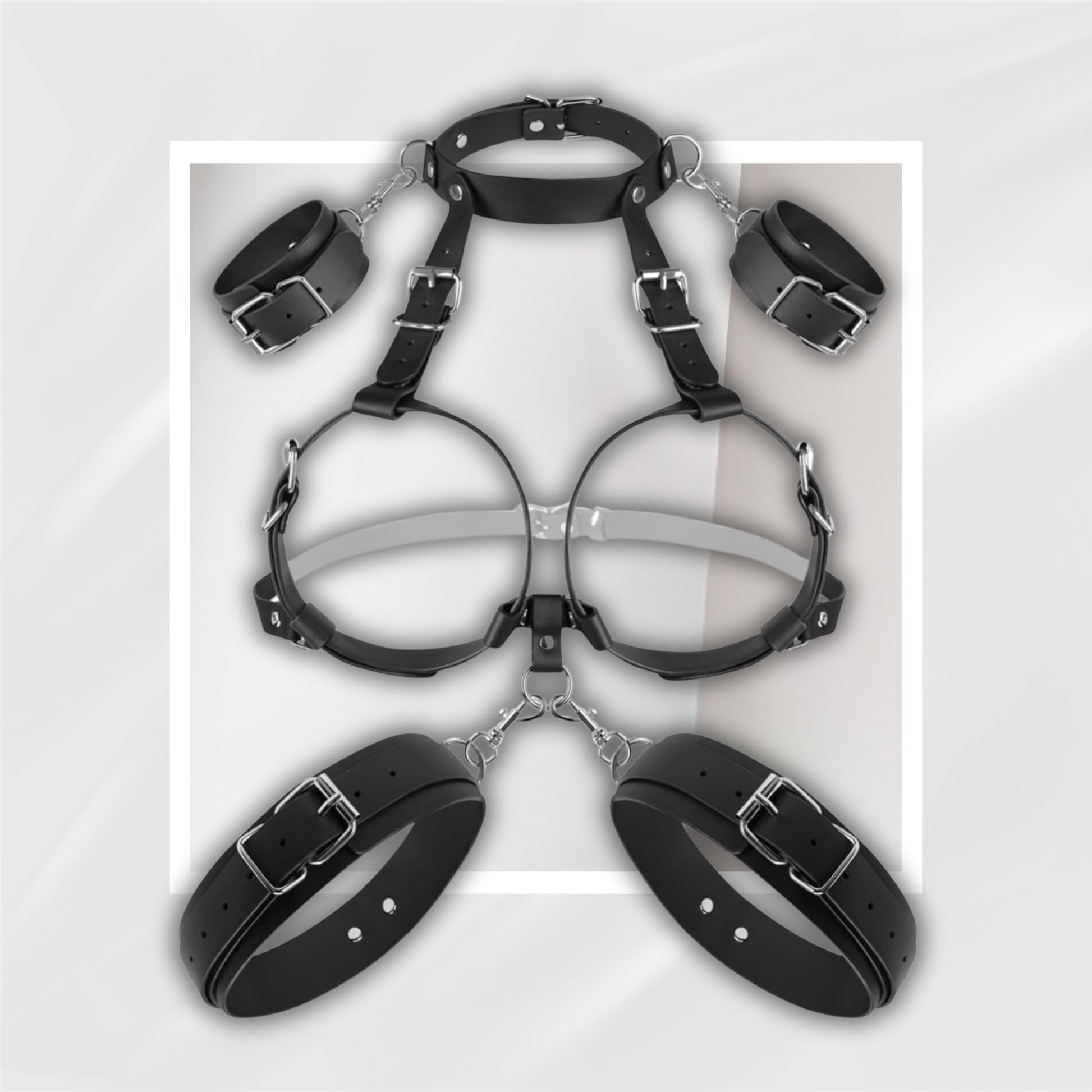 DarkLine Breast Bondage BDSM Harness Kit