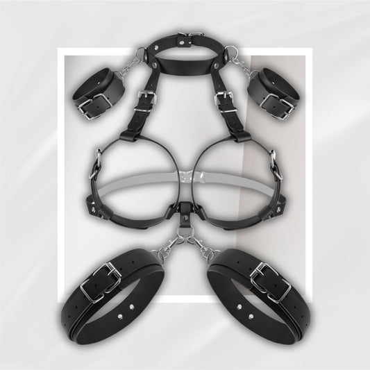DarkLine Breast Bondage BDSM Harness Kit