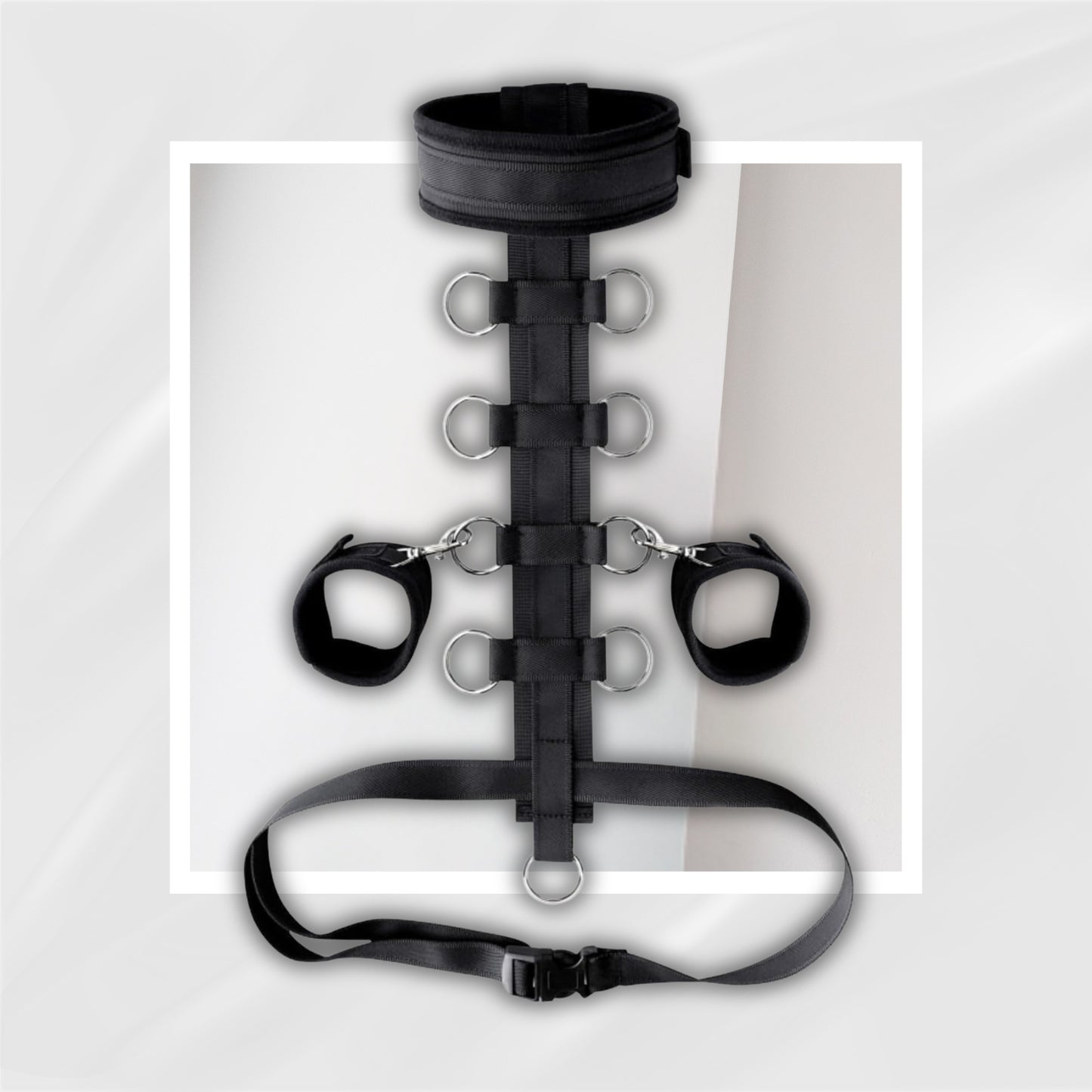 MidnightSurrender Behind Back Neck-to-Waist BDSM Harness