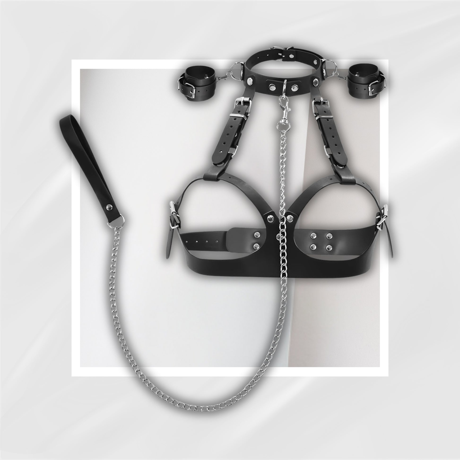 CorsetChain Adjustable BDSM Breast Bondage Harness Set