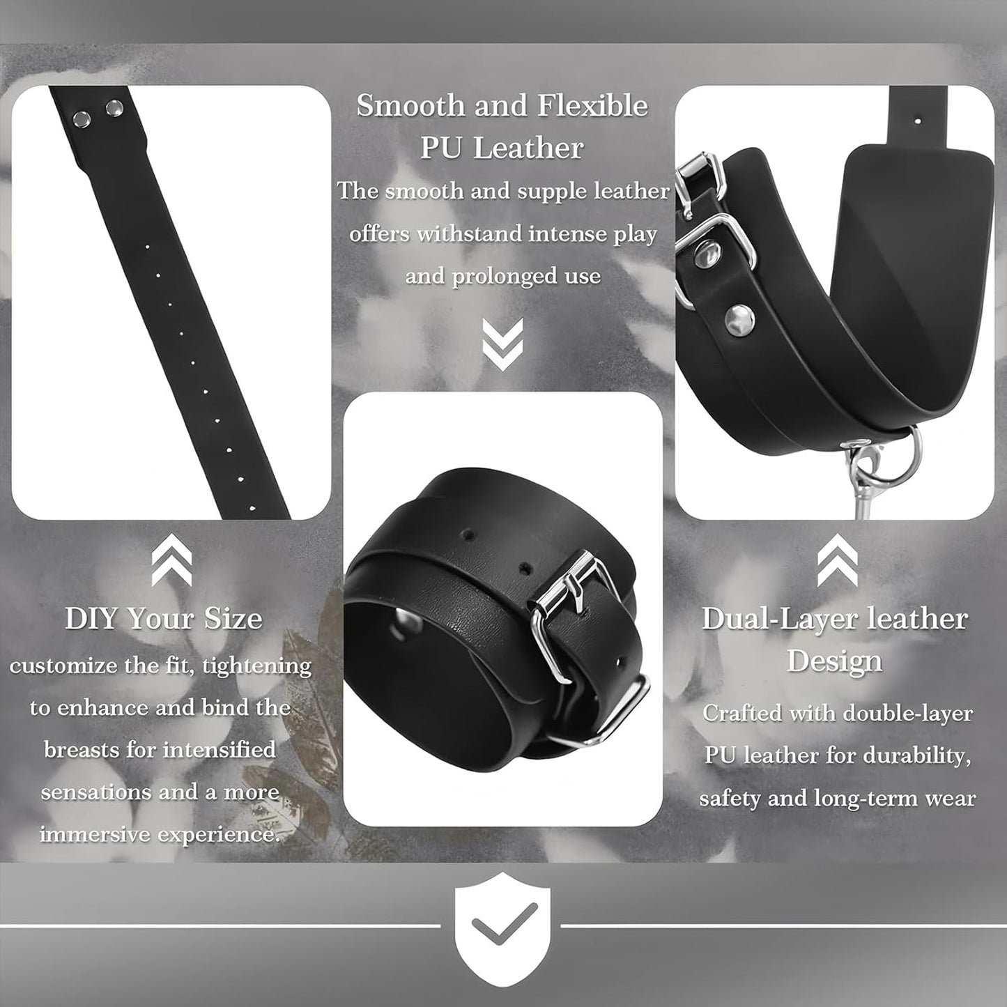 CorsetChain Adjustable BDSM Breast Bondage Harness Set