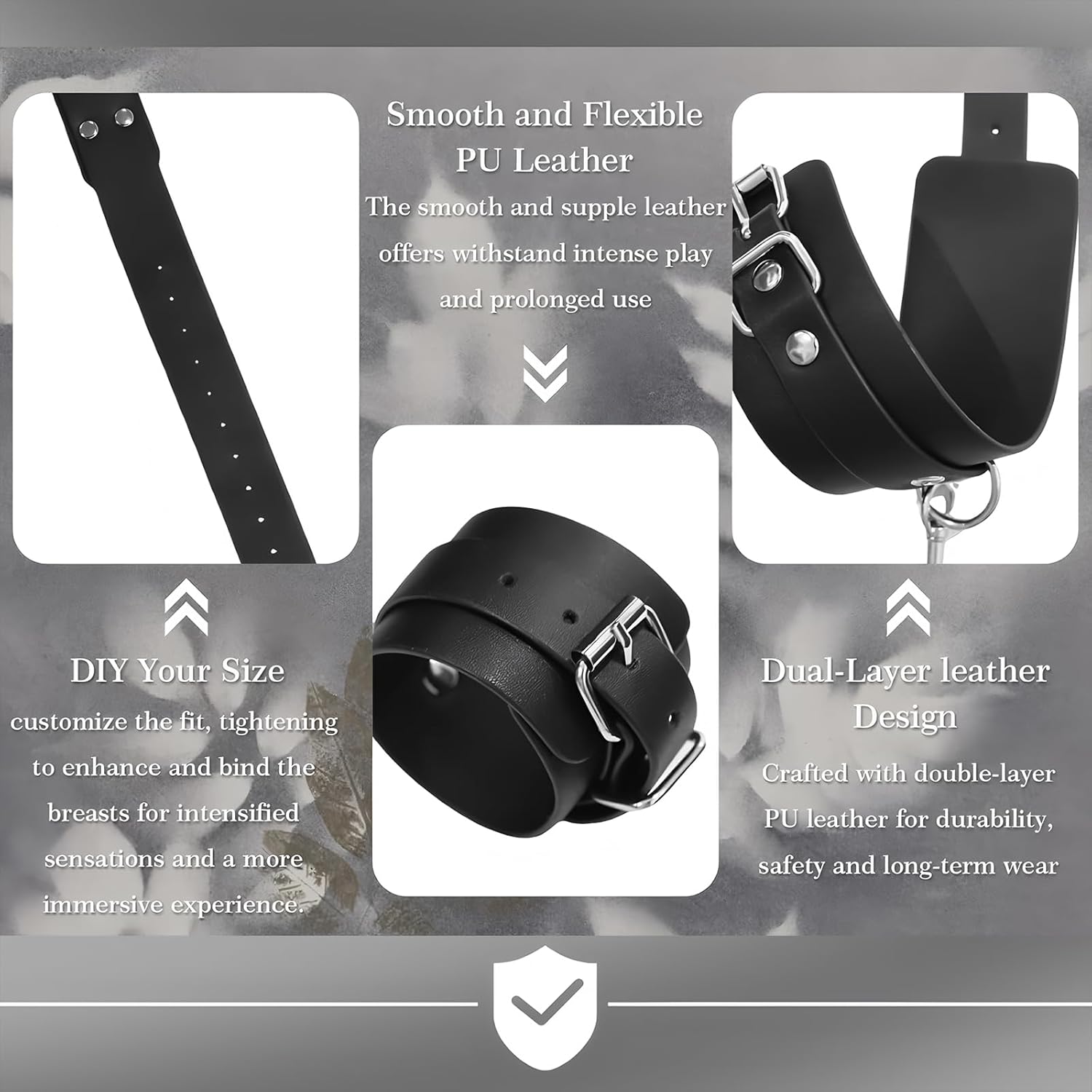 CorsetChain Adjustable BDSM Breast Bondage Harness Set