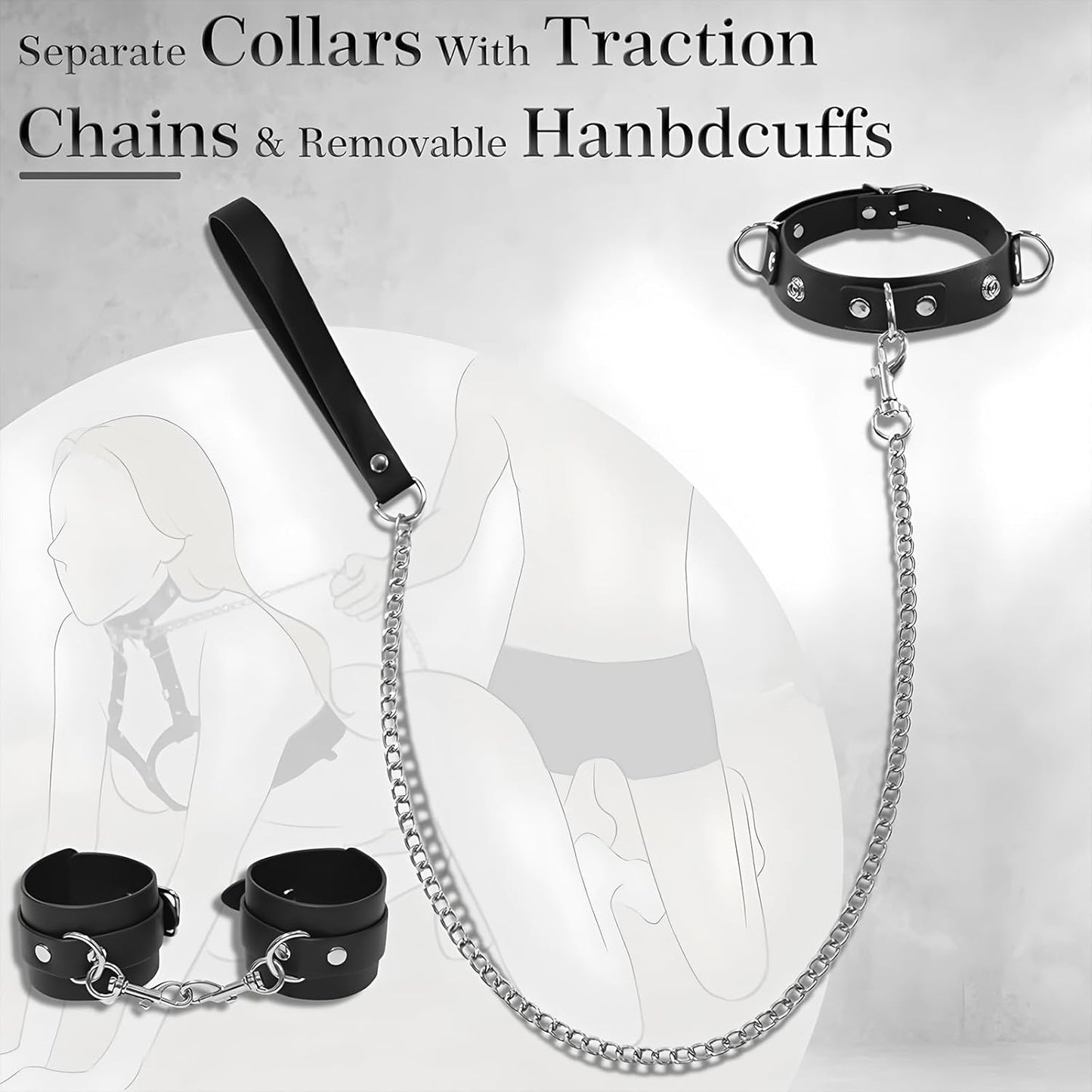 CorsetChain Adjustable BDSM Breast Bondage Harness Set