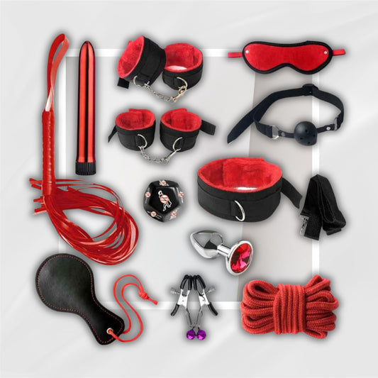 QueenTie 12-Piece BDSM Restraint Kit