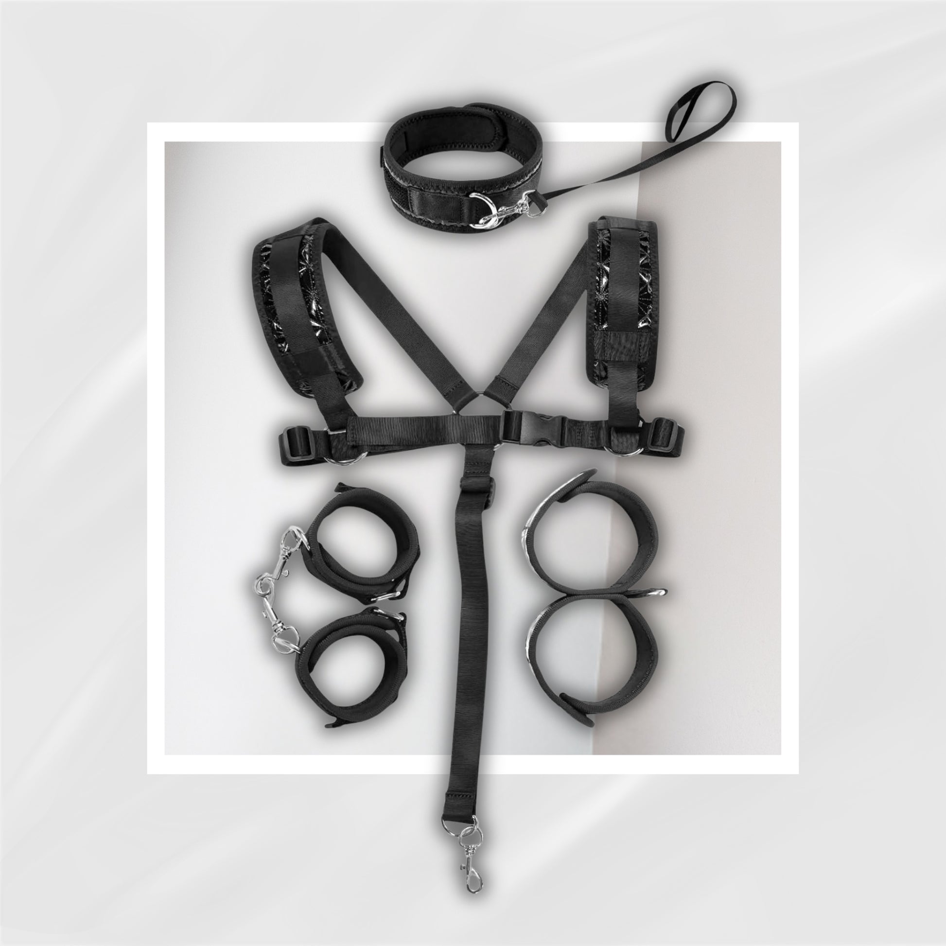 CollarBond BDSM Sensory Collar Leash Sling Set