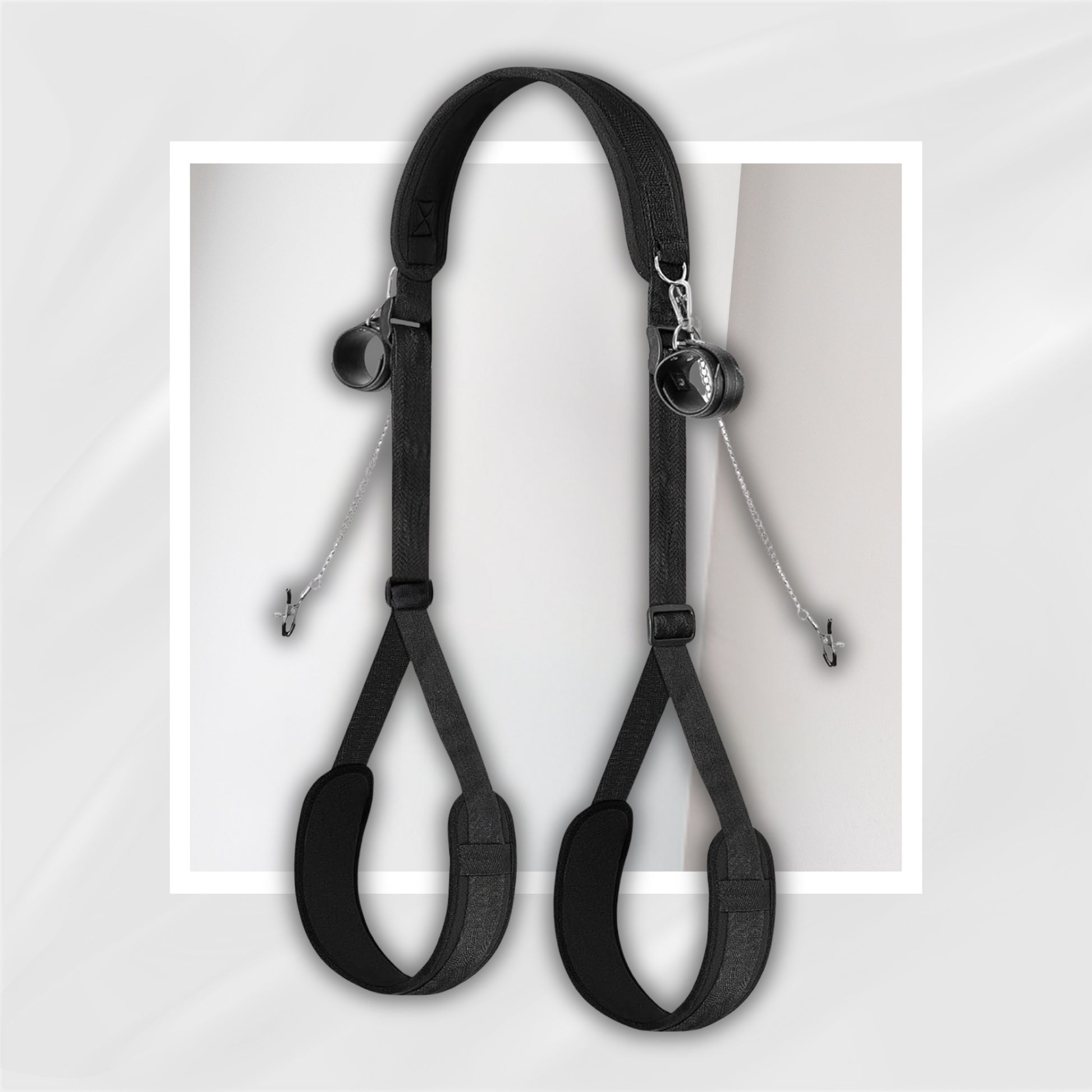 ChainSway BDSM Sex Sling with Nipple Clamps