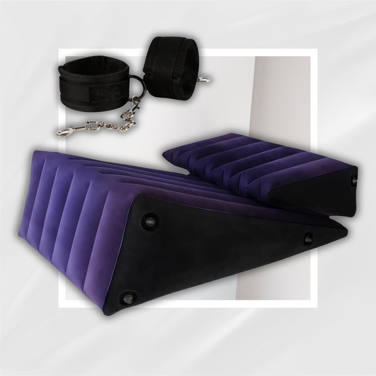 DualLift Sex Position Pillow Set with Cuffs