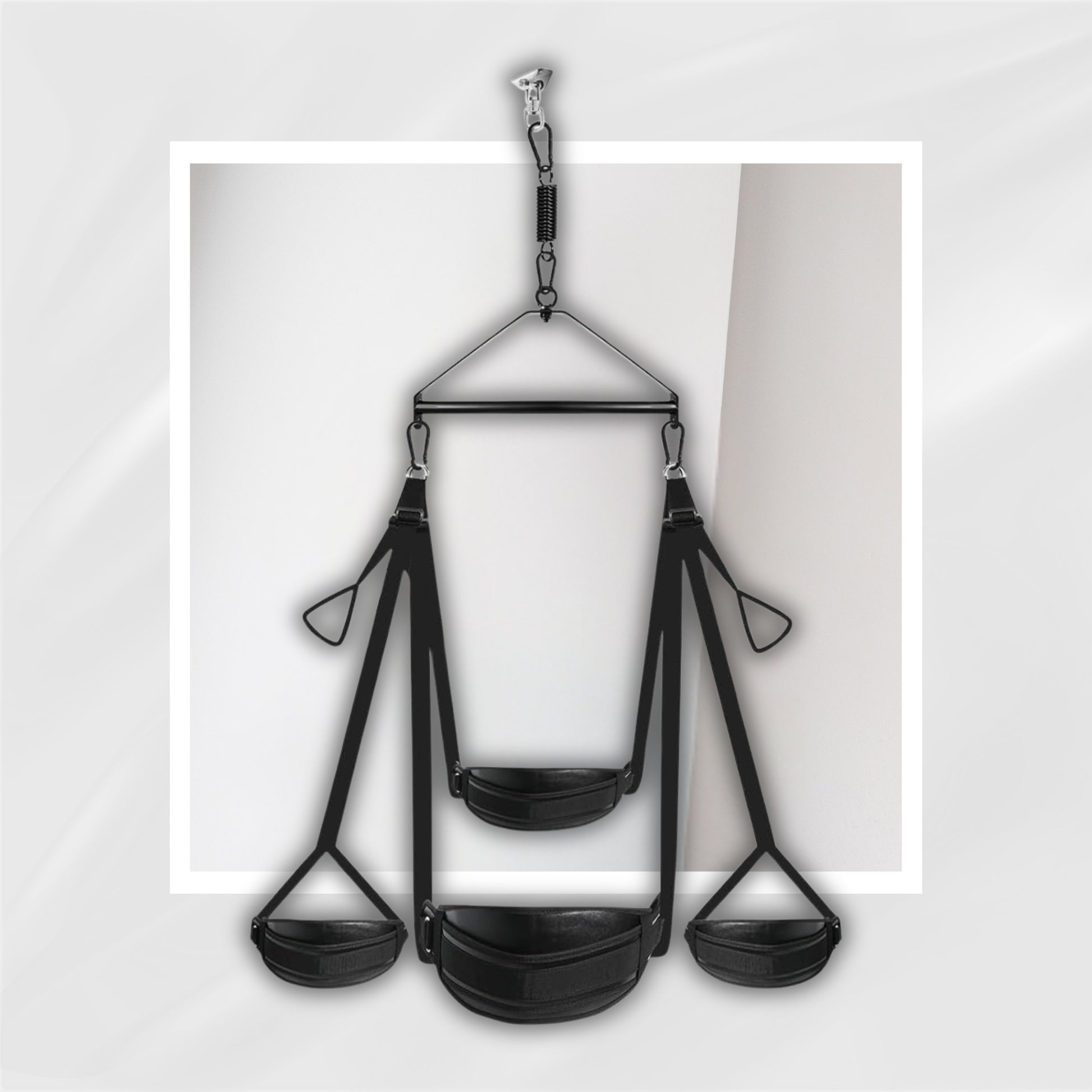 TriArc 360° Sex Swing | Ceiling BDSM Sling with Soft Pads