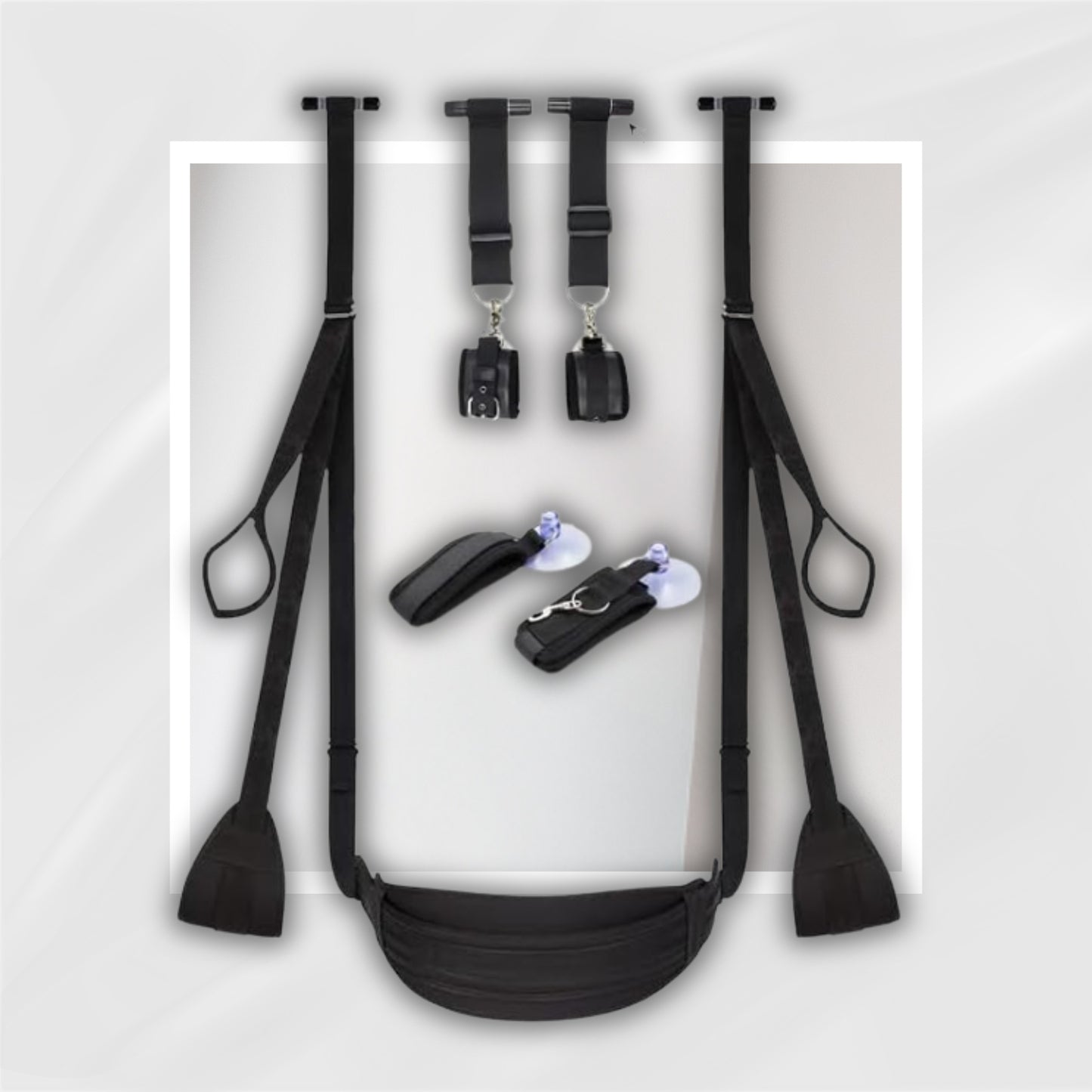BlackArc Door Sex Swing | Plush Padded Bondage Swing Seat Kit