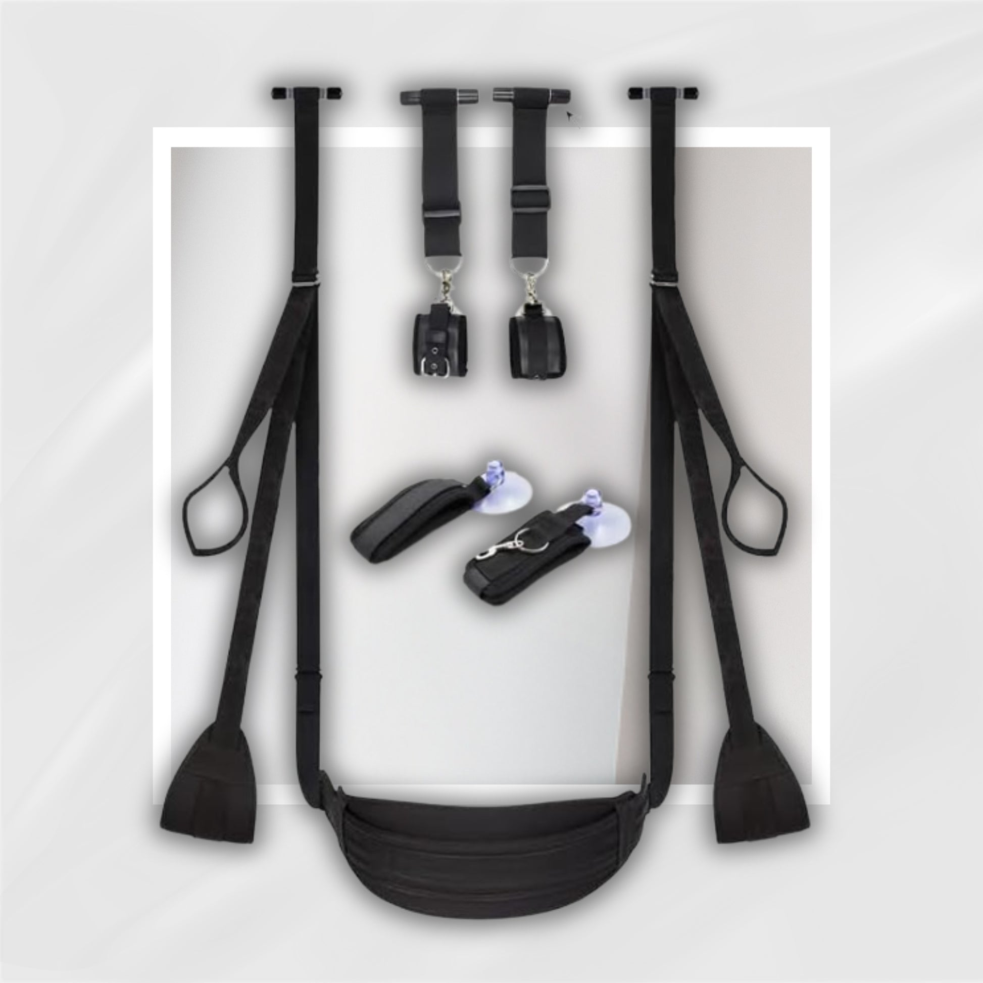 BlackArc Door Sex Swing | Plush Padded Bondage Swing Seat Kit