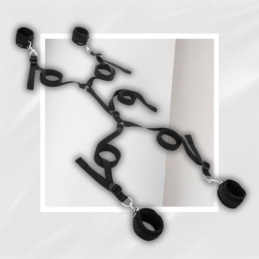SableHold Under Bed Restraint System | BDSM Bed Straps & Cuffs