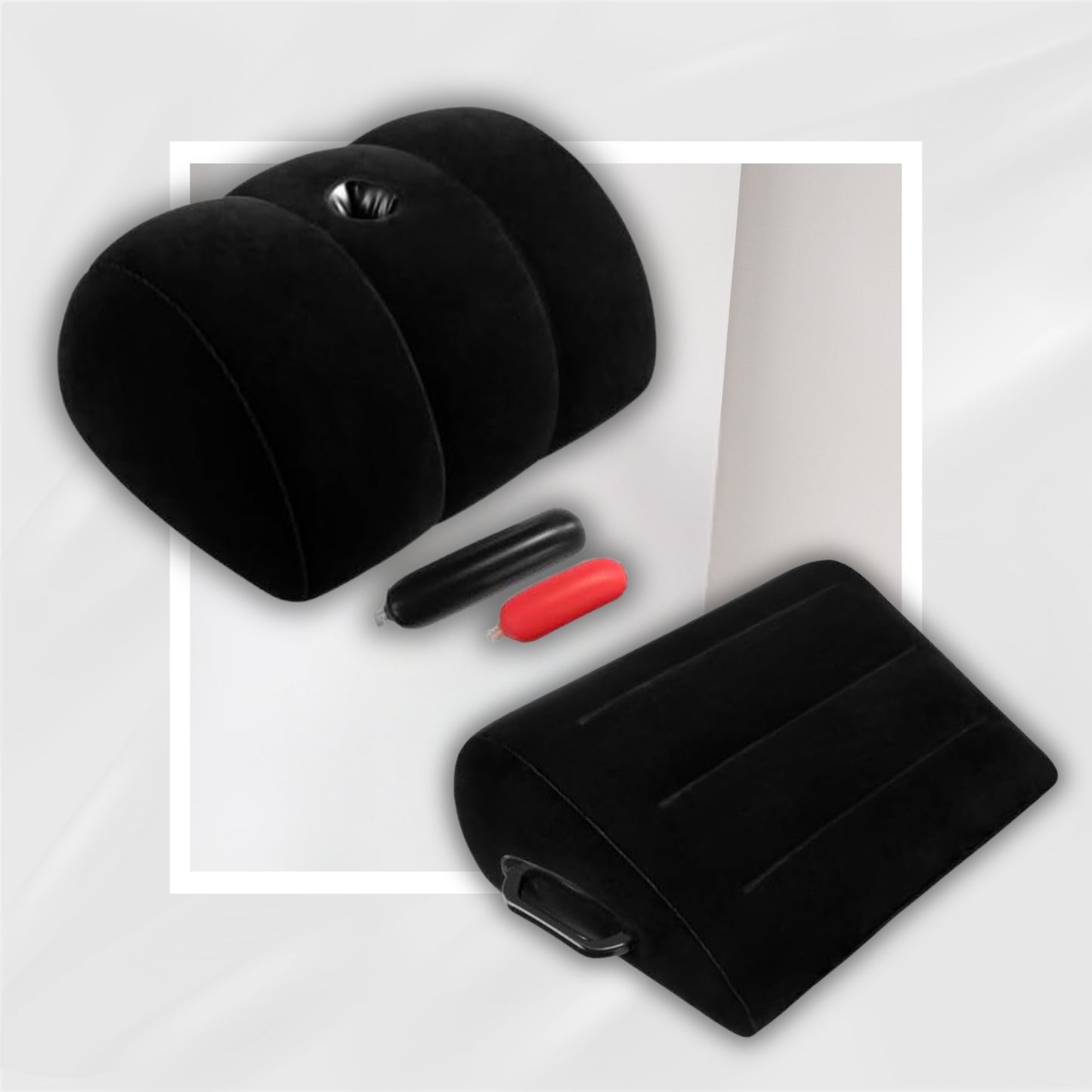 DualMuse Inflatable Sex Pillow Set | Wedge & Toy Mount
