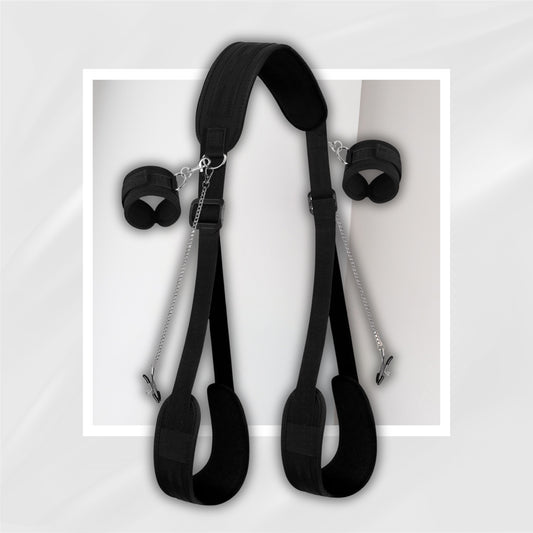 EffortlessAngles Thigh Sling Position Strap – Cuffs & Nipple Clamps