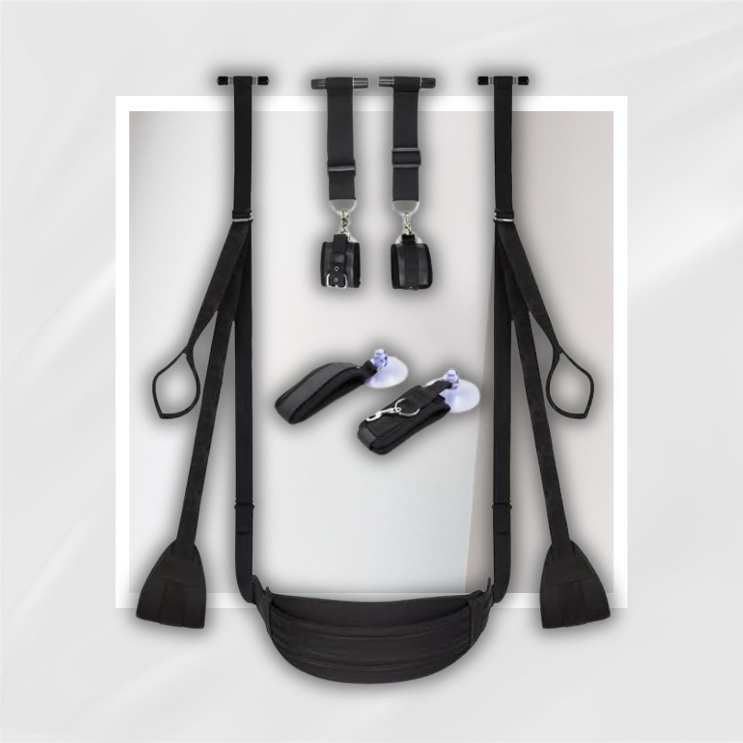 GateWay Door Sex Swing & Restraints Set – 2-in-1, Holds 300 Lbs