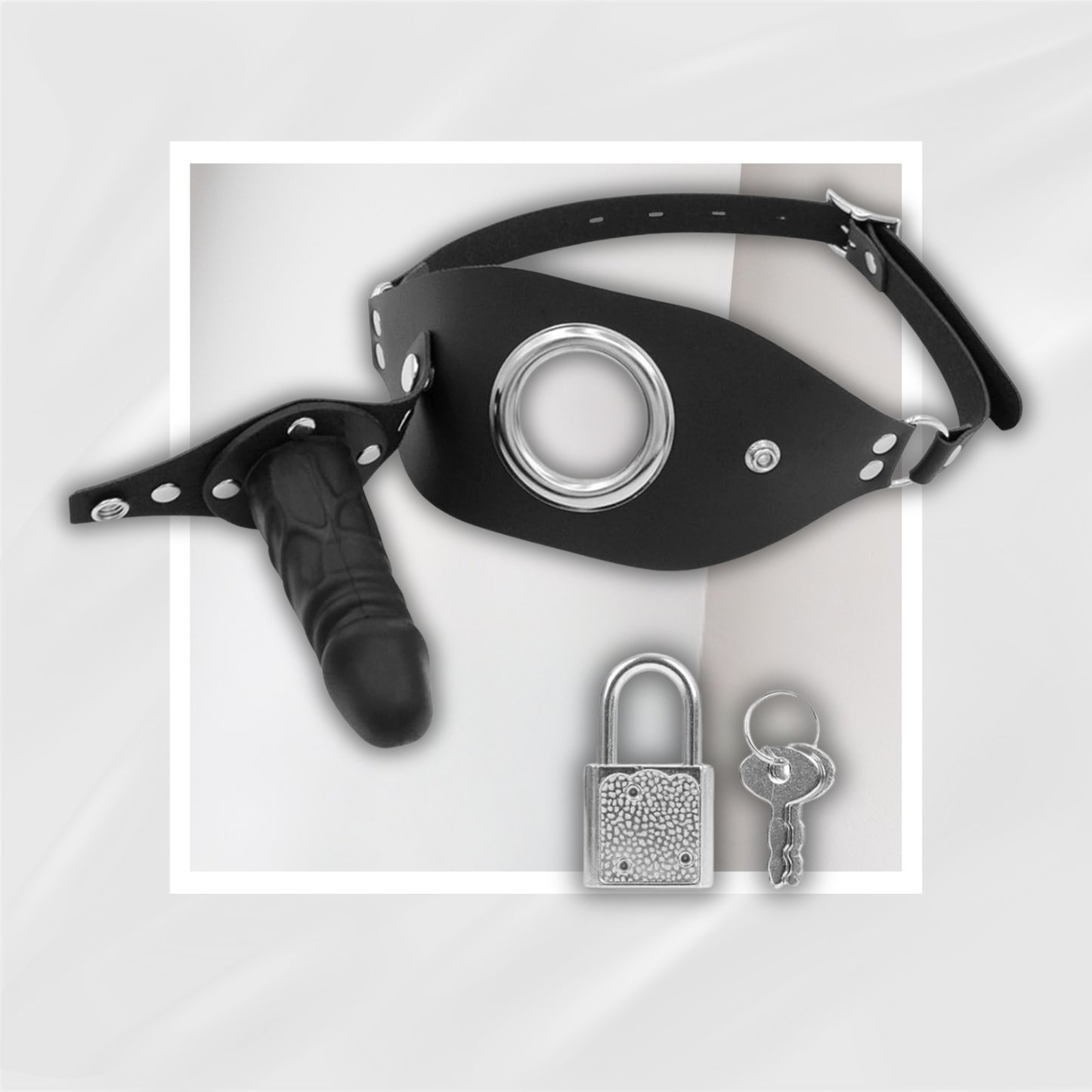 SwapPlay BDSM Penis Gag – Detachable, Lockable Strap