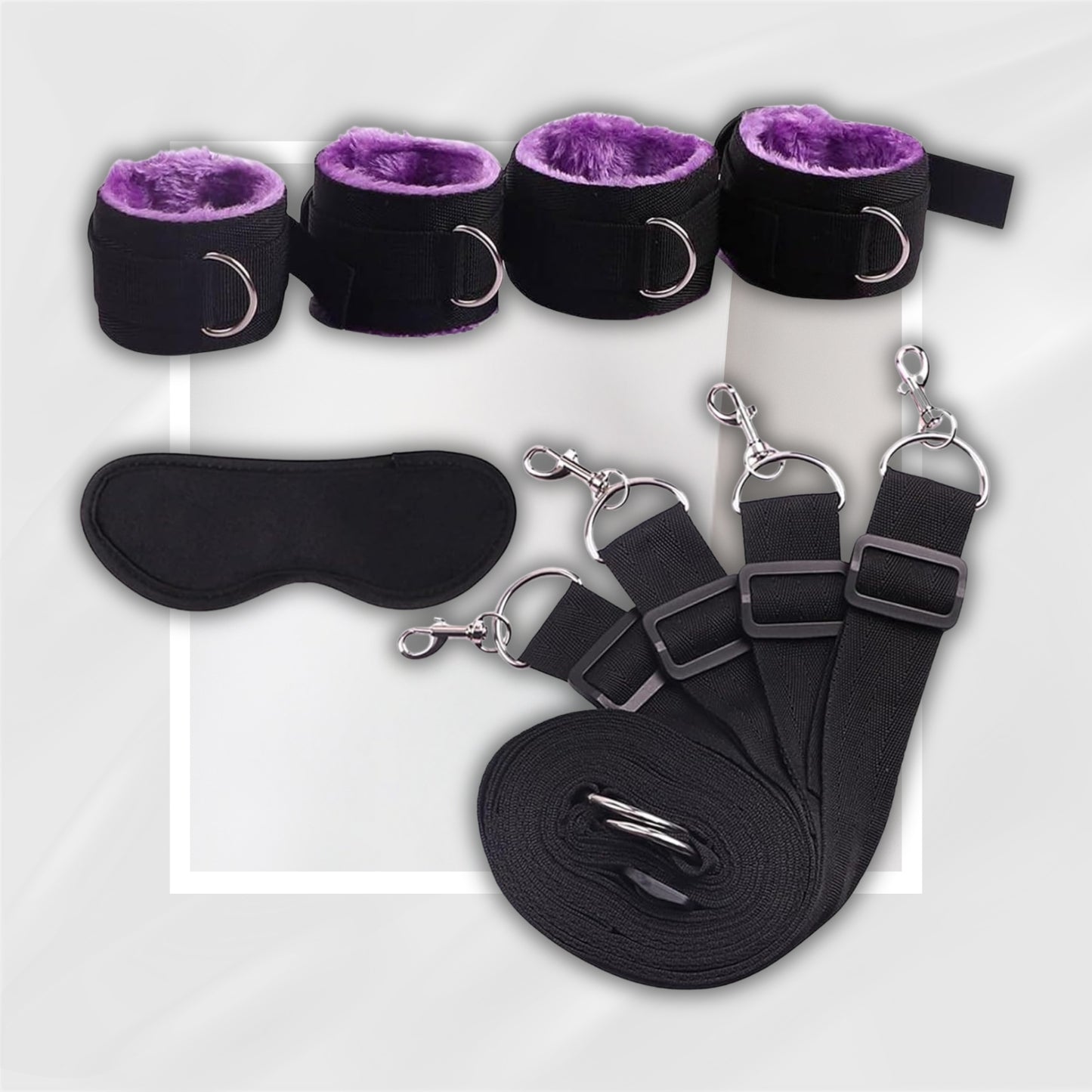 TieMeDown BDSM Bed Restraint Set – Under-Mattress Kit