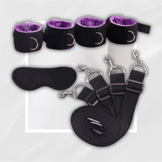 TieMeDown BDSM Bed Restraint Set – Under-Mattress Kit