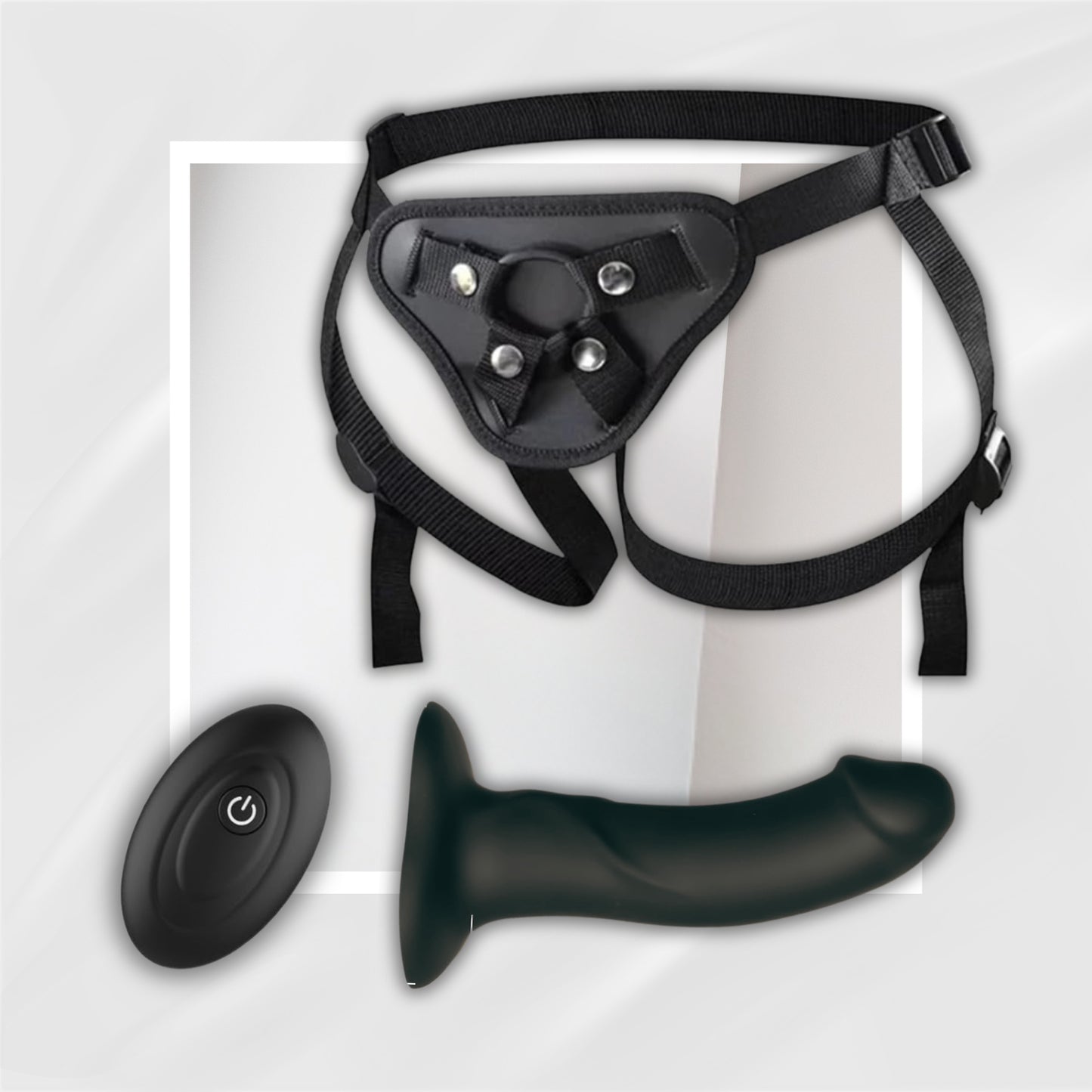 DarkTempo Vibrating Strap-On – 10 Modes