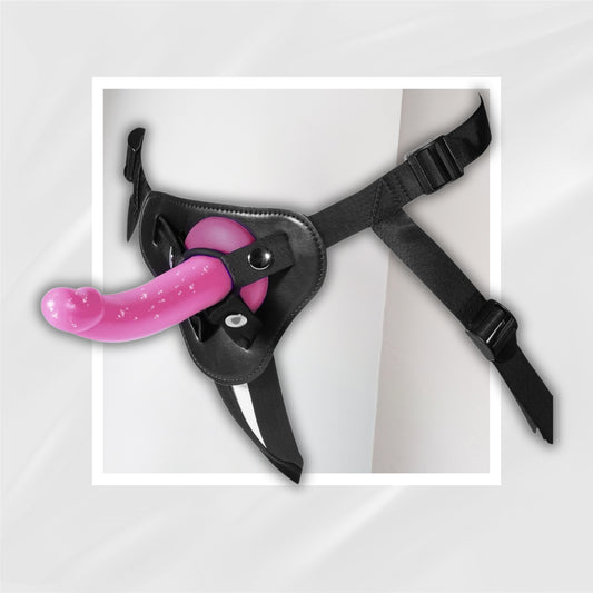 SoftCurve Strap-On Dildo | 7" Liquid Silicone, 3 Rings