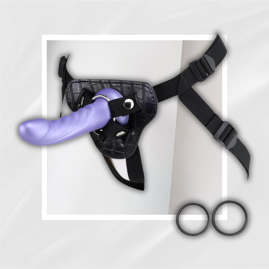 DeepConnect Strap-On Dildo Set | 7" Removable, 3 O-Rings