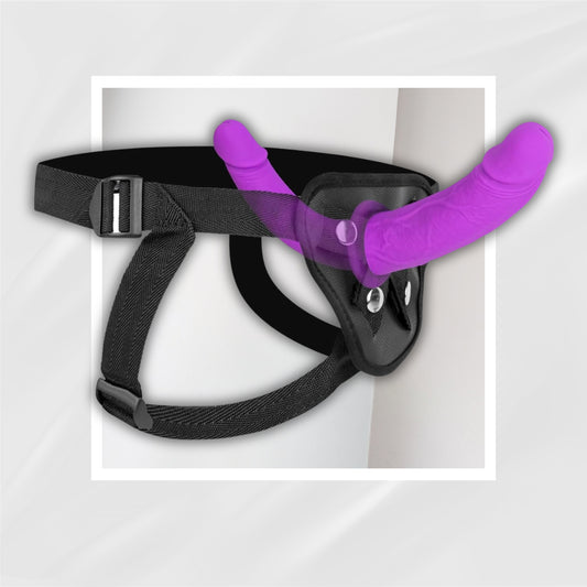 TwinFantasy Double-Ended Strap-On Dildo | Detachable Harness