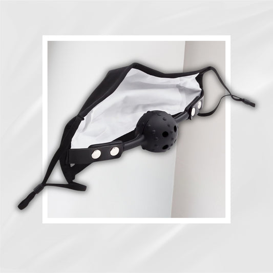 SecretSilence Hiiden Ball Gag BDSM Mask
