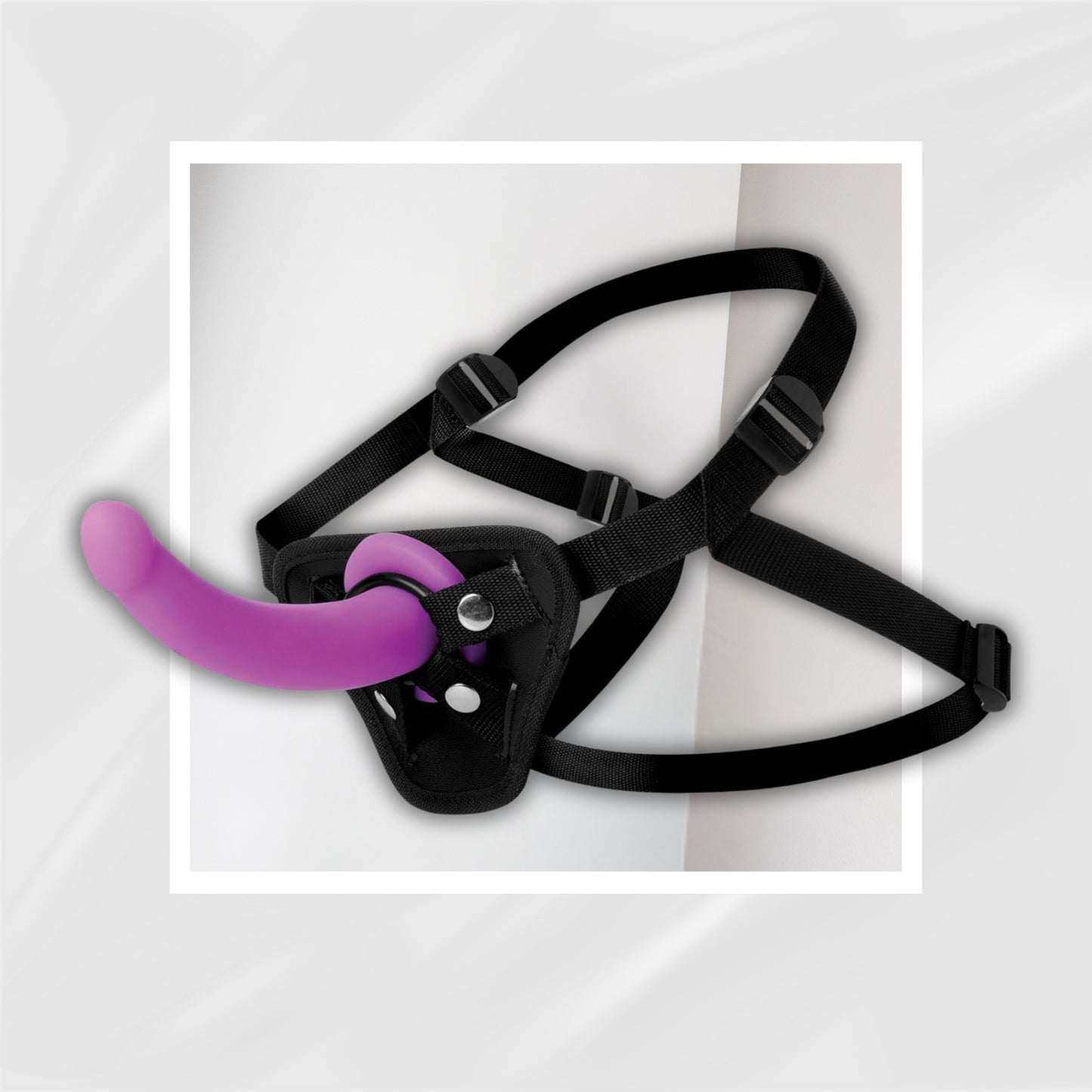 SmoothArc Silicone G-Spot Strap-On Set | Adjustable Harness