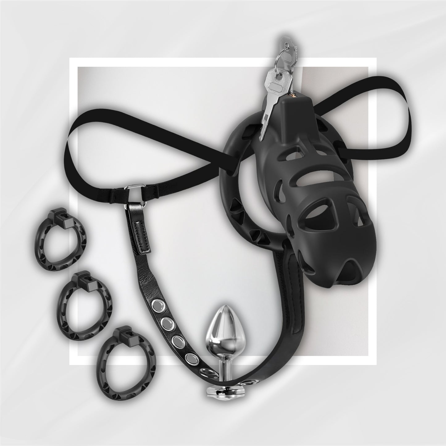 LockDown Modular Chastity Cage Set