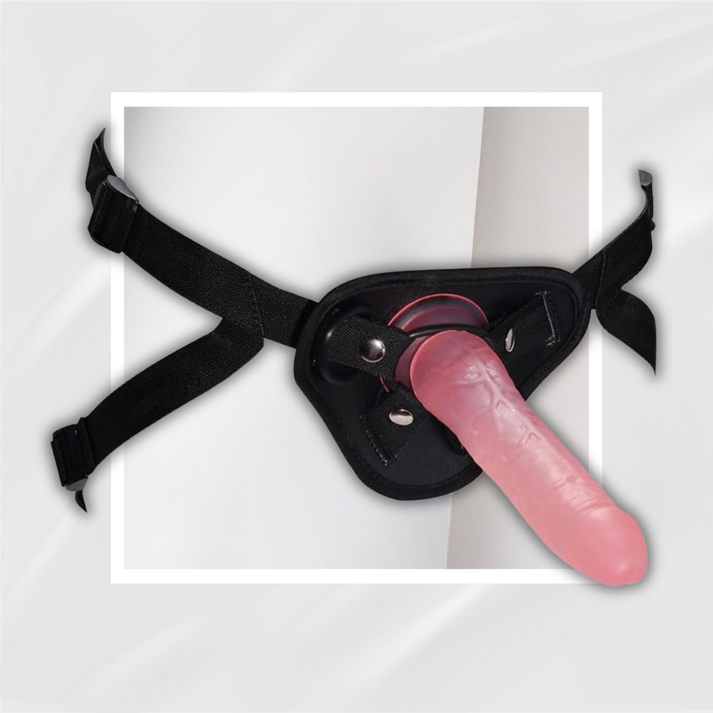 FreeForm Strap-On Dildo & Harness | Suction Cup, Adjustable 