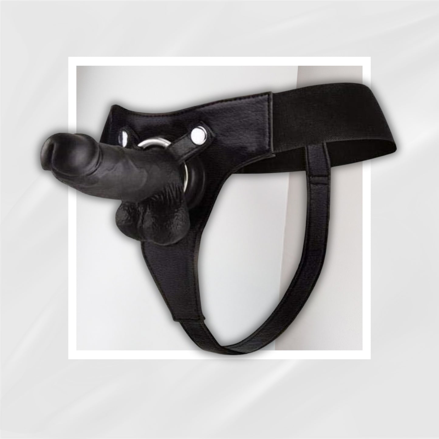 ClassicRealm Realistic 8" Strap-On Dildo | Elastic Harness