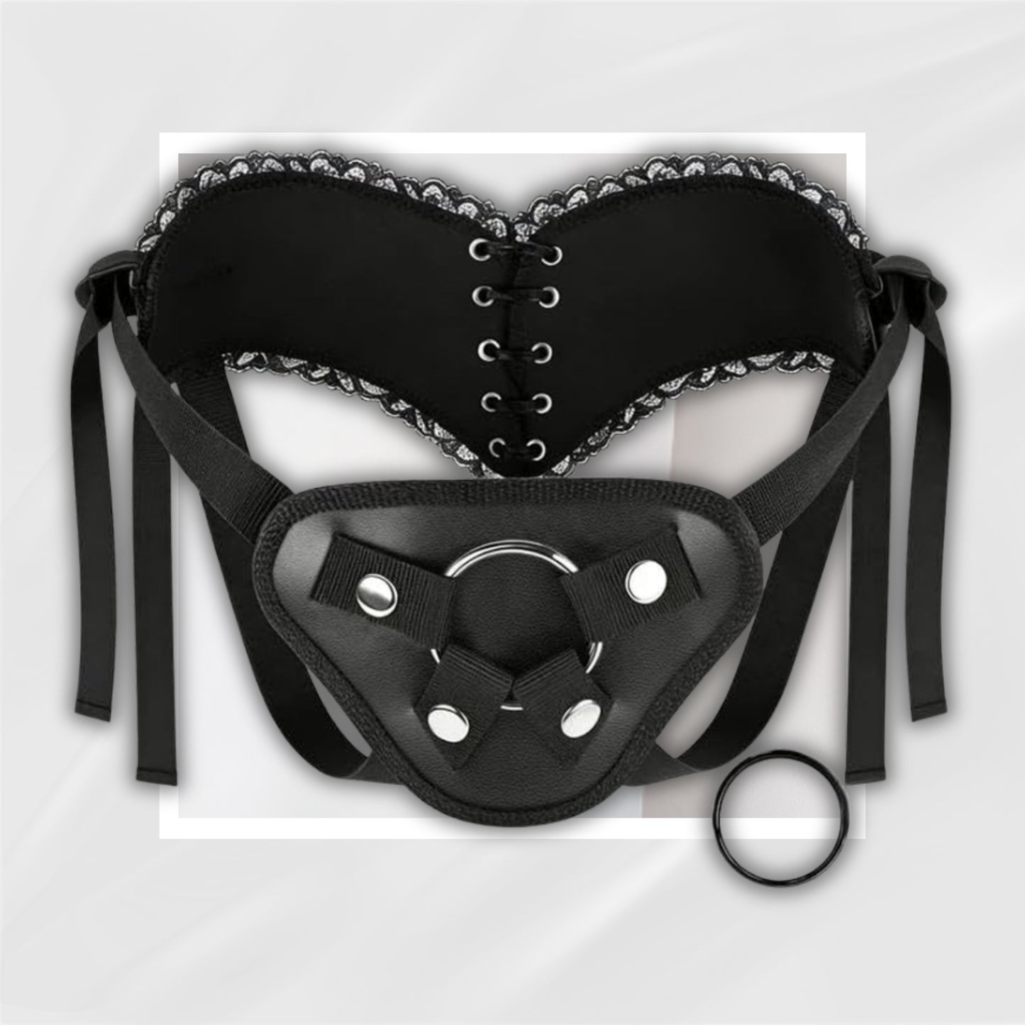 TakeLead Adjustable Strap-On Harness | Interchangeable O-Rings