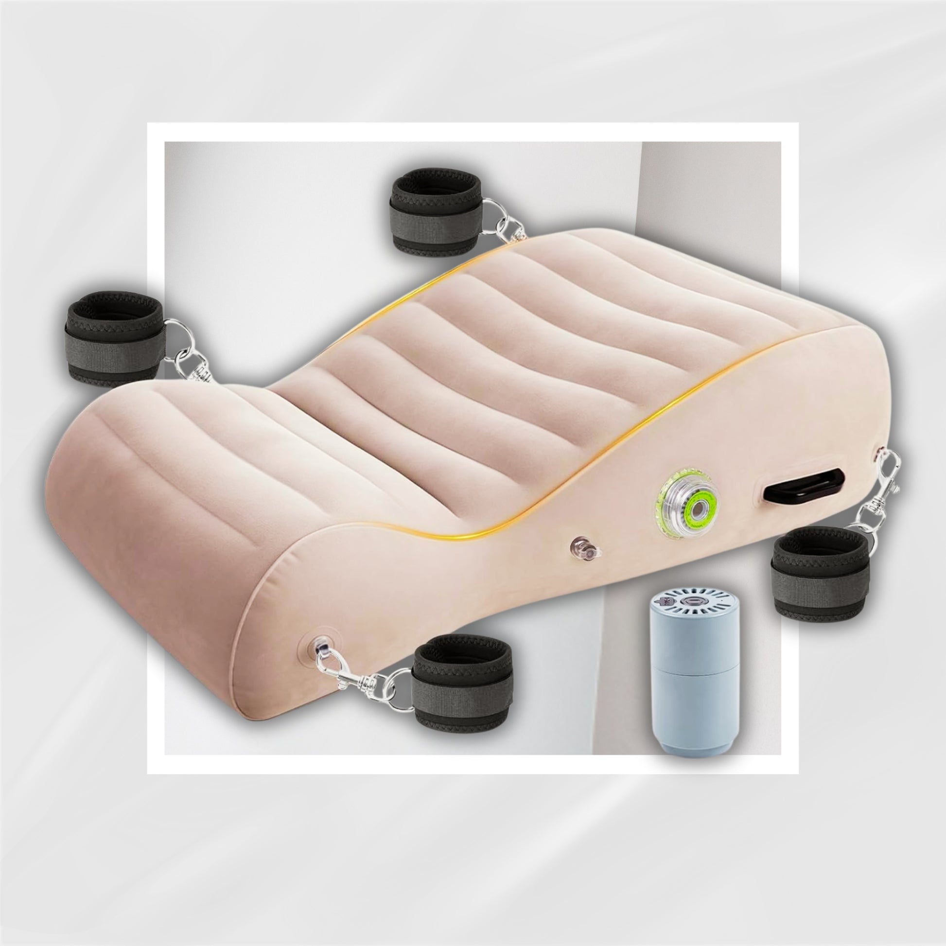 PerfectAngle Inflatable Sex Wedge with Bondage Cuffs