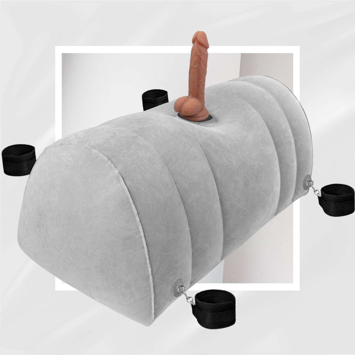 DuskDrift Inflatable Bondage Sex Pillow & Dildo Mount