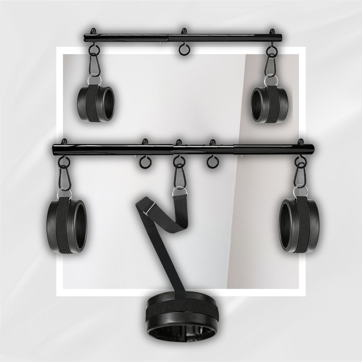 BlackSteel Modular BDSM Spreader Bar