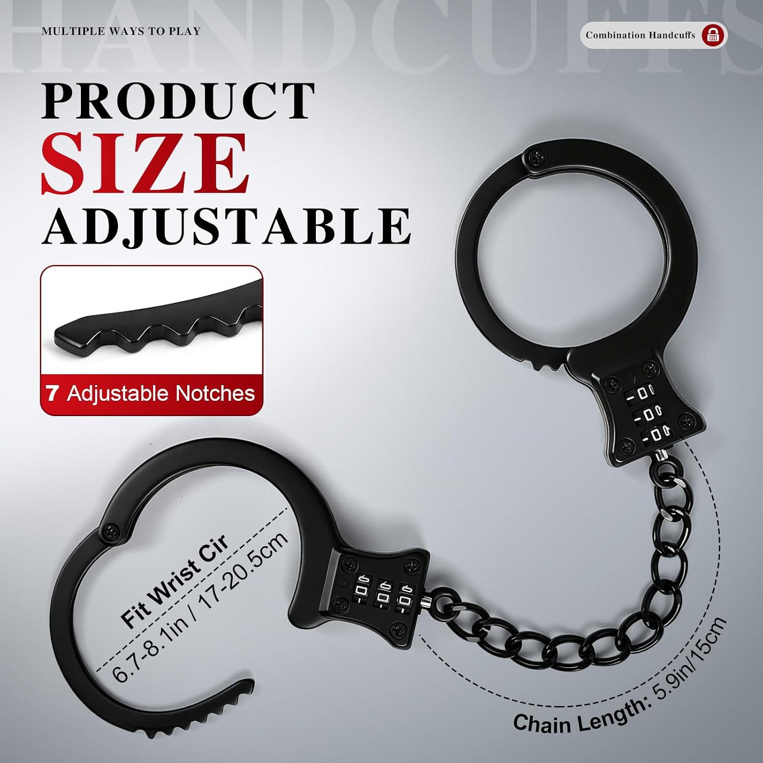 CipherLock BDSM Combination Handcuffs