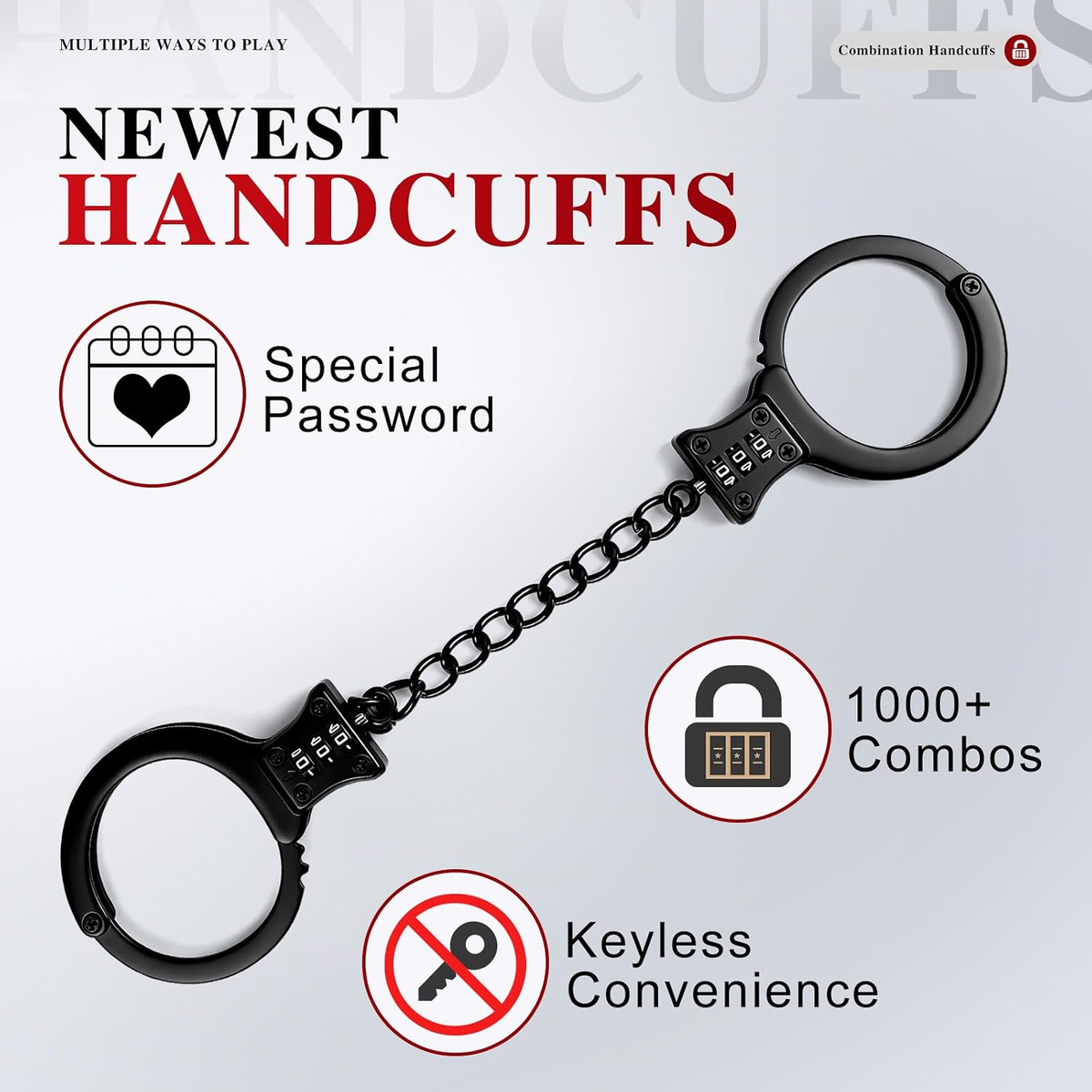 CipherLock BDSM Combination Handcuffs