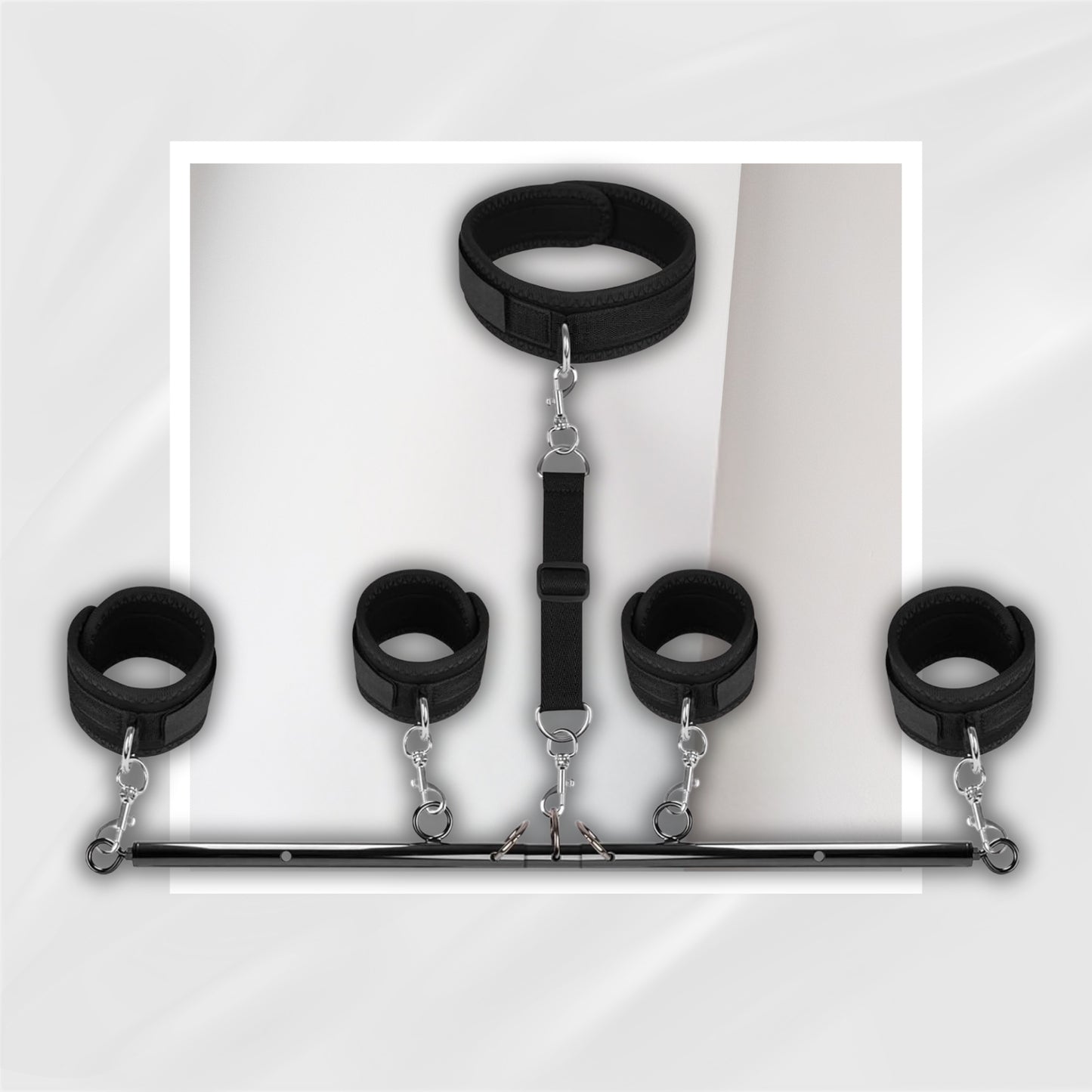 DuskBind Spreader Bar Bondage Kit for Couples