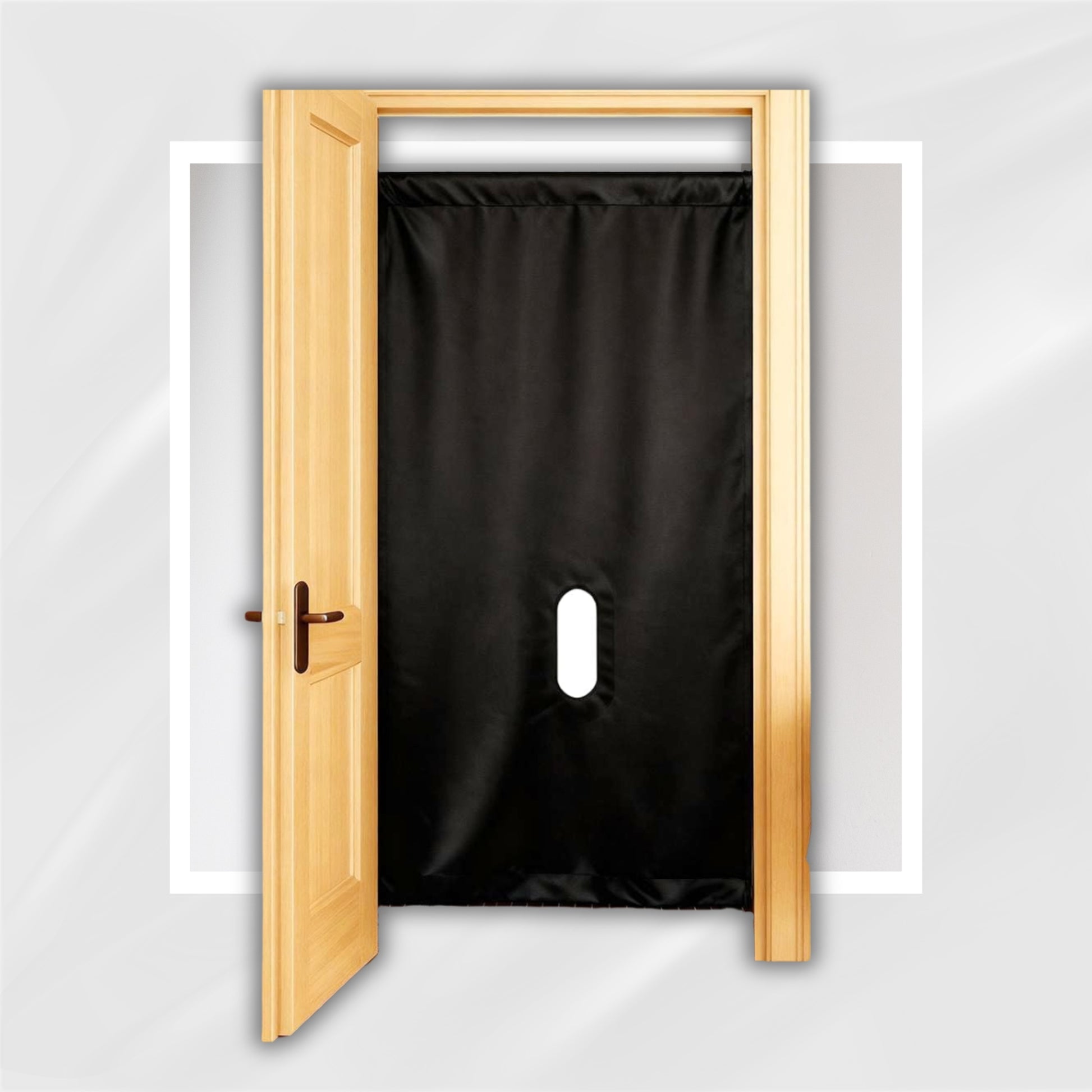 ThresholdAffair Glory Hole Doorway Curtain Kit for Couples