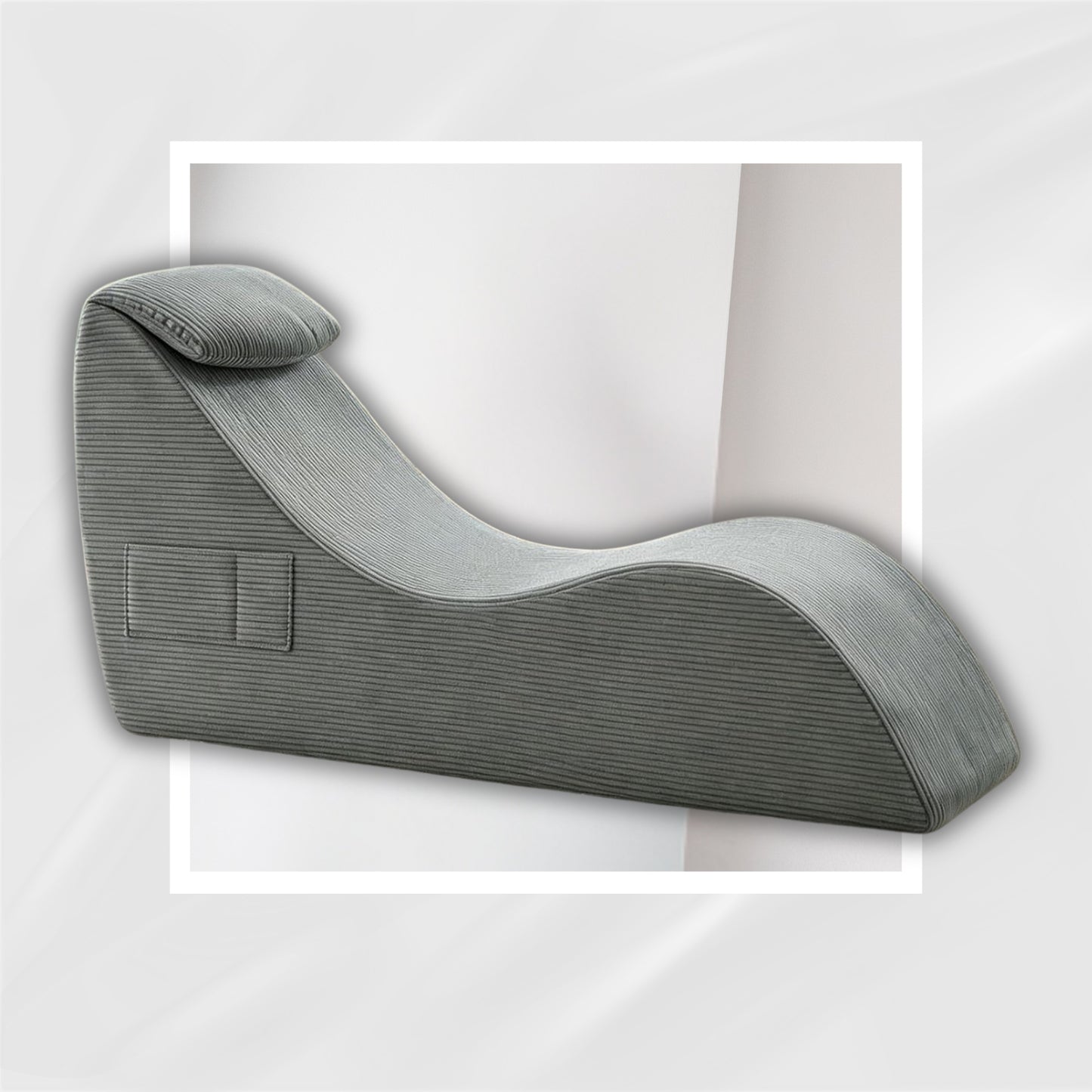 SmokeSeduction Sex Chaise Lounge Chair with Cushioned Headrest