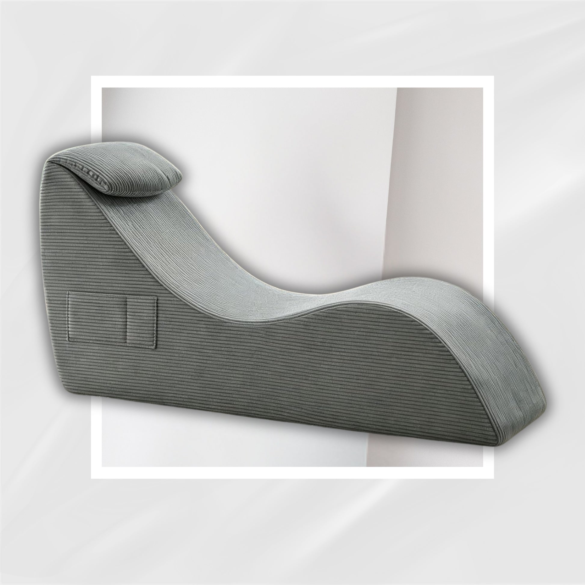 SmokeSeduction Sex Chaise Lounge Chair with Cushioned Headrest