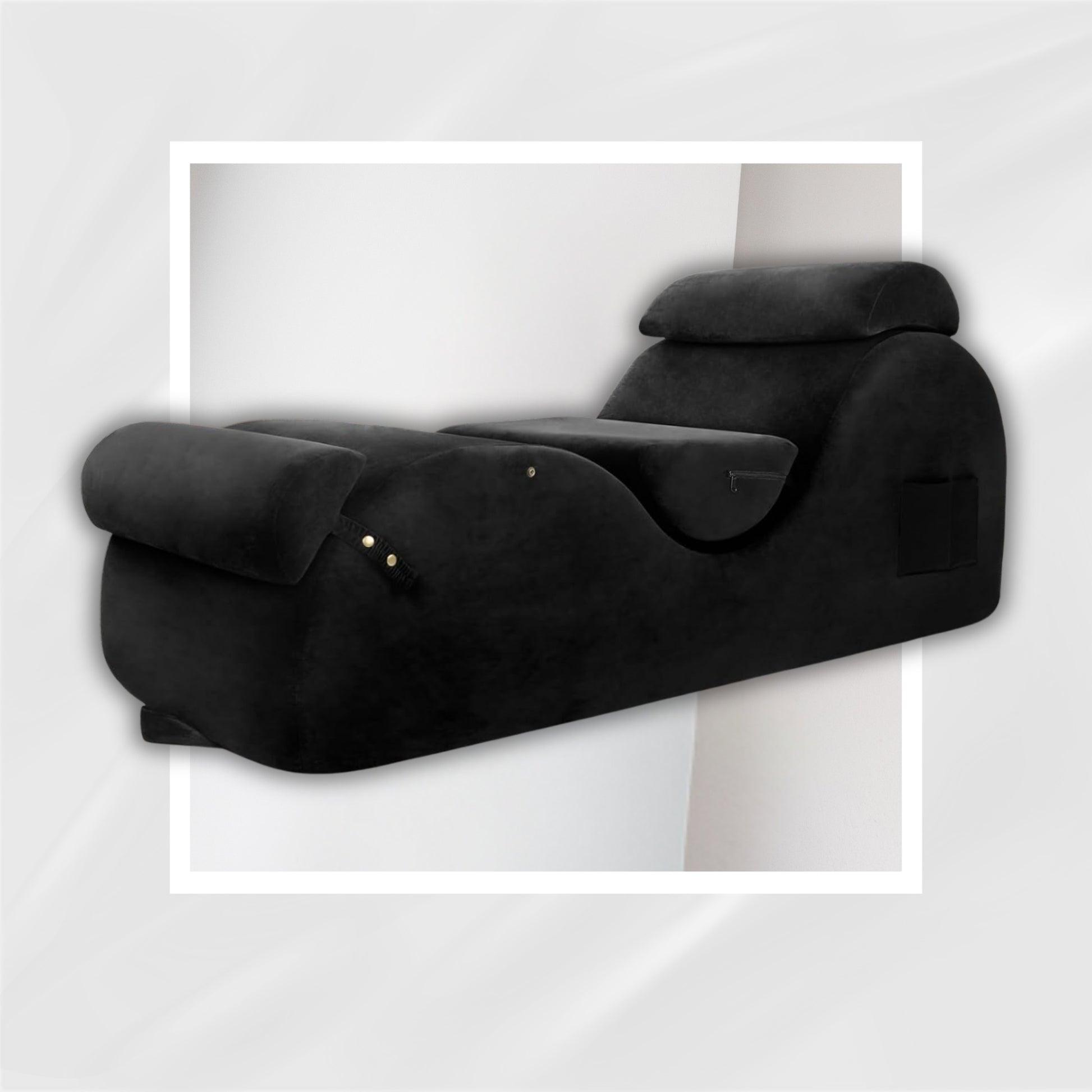 VelvetReverie Large Velvet Sex Chaise Lounge