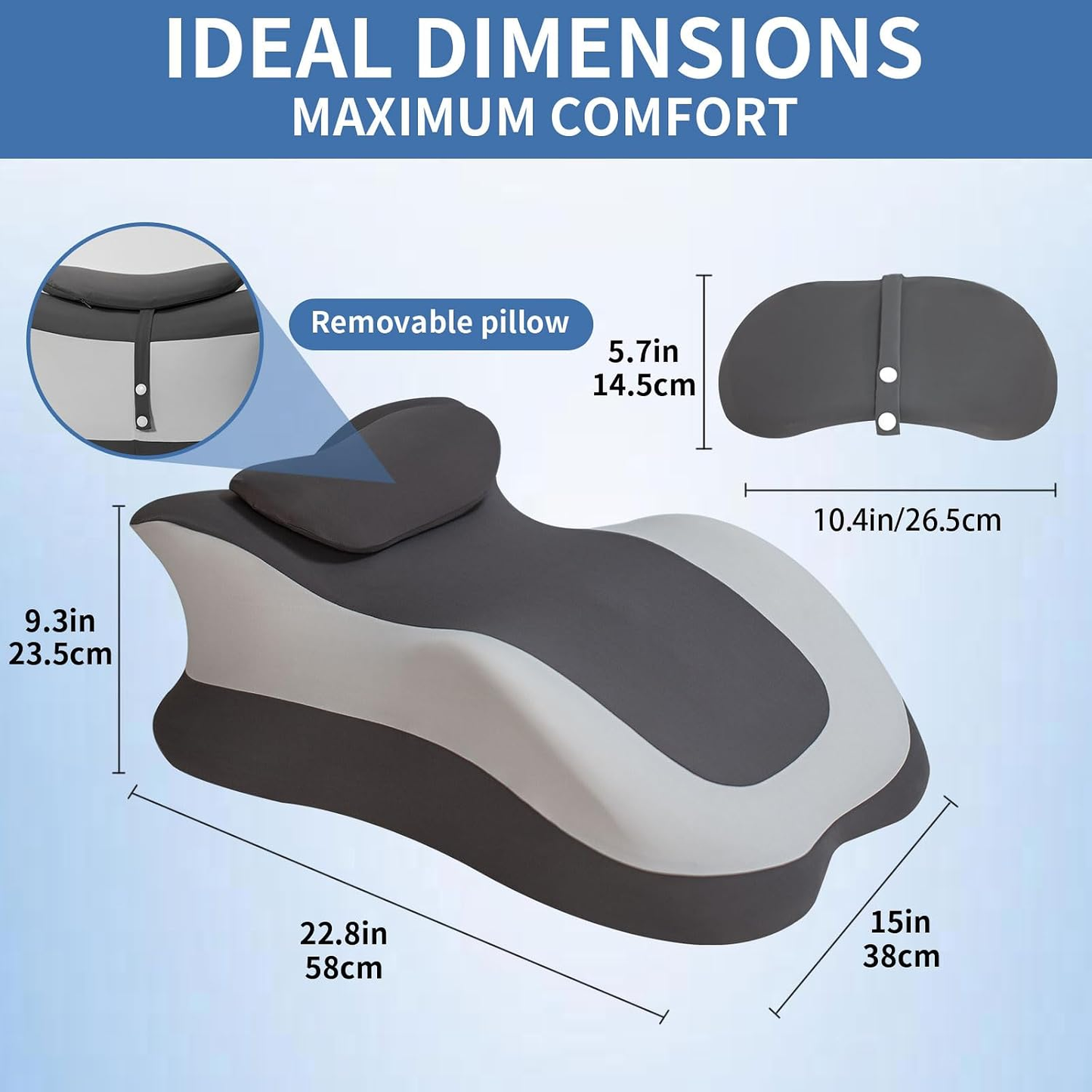 SweetSurrender Ergonomic Memory Foam Sex Pillow