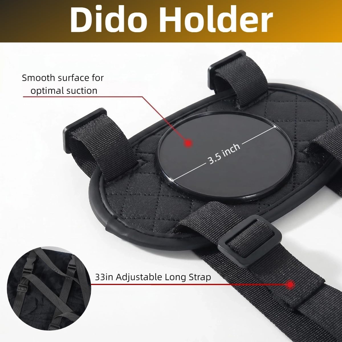 DarkRoom Dildo Mount Sex Pillow with Suction Cup | Hands-Free Play