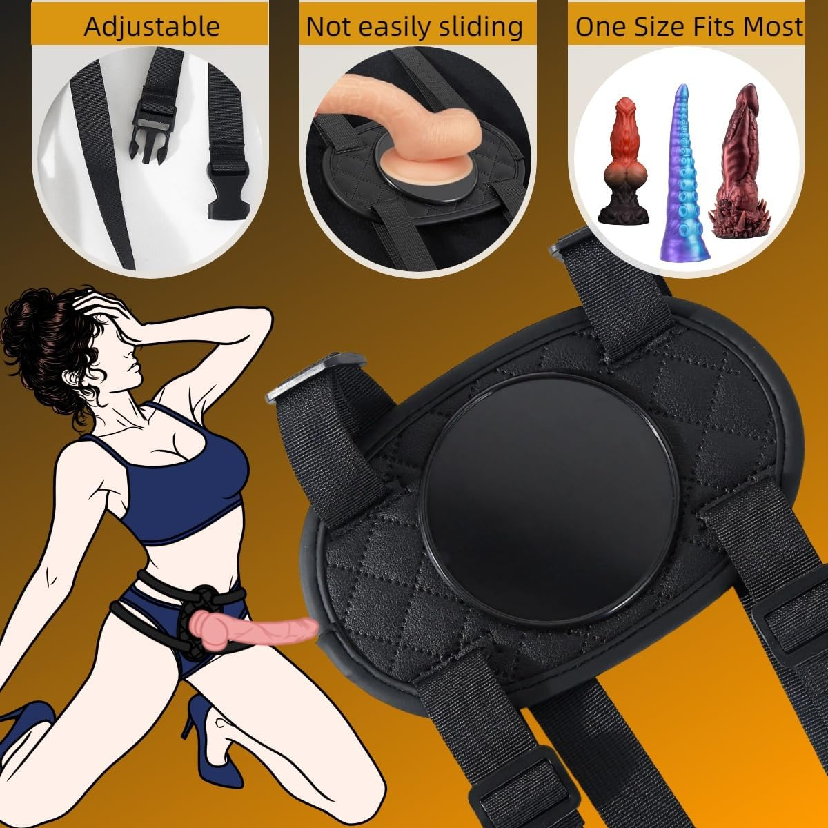 DarkRoom Dildo Mount Sex Pillow with Suction Cup | Hands-Free Play
